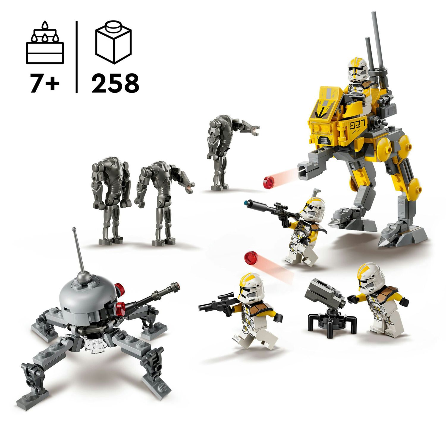 Lego star wars 75431 - battle pack 327° con 7 personaggi e at-rt 7+ - LEGO STAR WARS, LEGO® Star Wars™, Lego