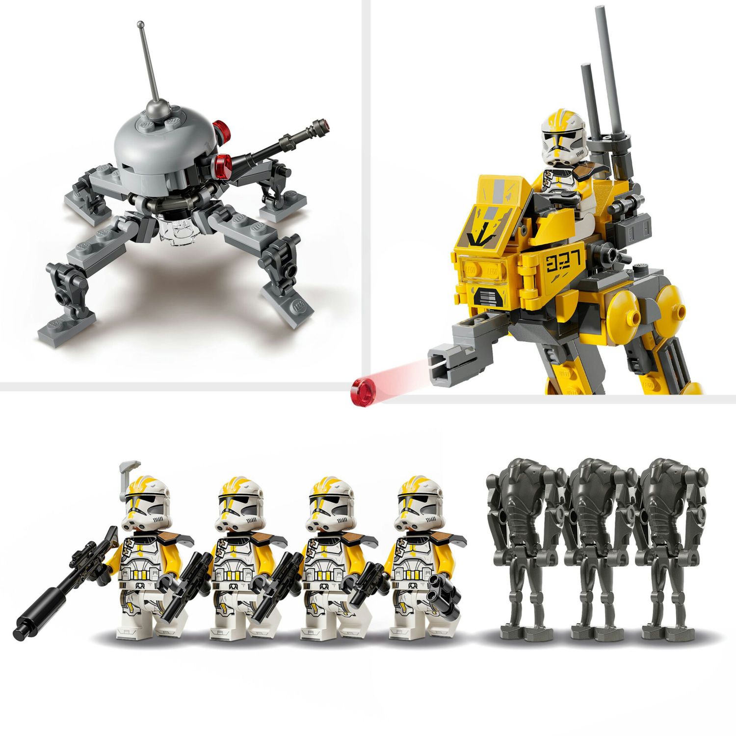 Lego star wars 75431 - battle pack 327° con 7 personaggi e at-rt 7+ - LEGO STAR WARS, LEGO® Star Wars™, Lego