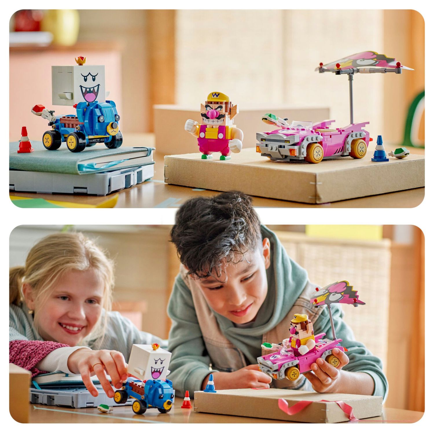 Lego 72038 - mario kart wario vs re boo con 2 veicoli, 8+ anni - Lego