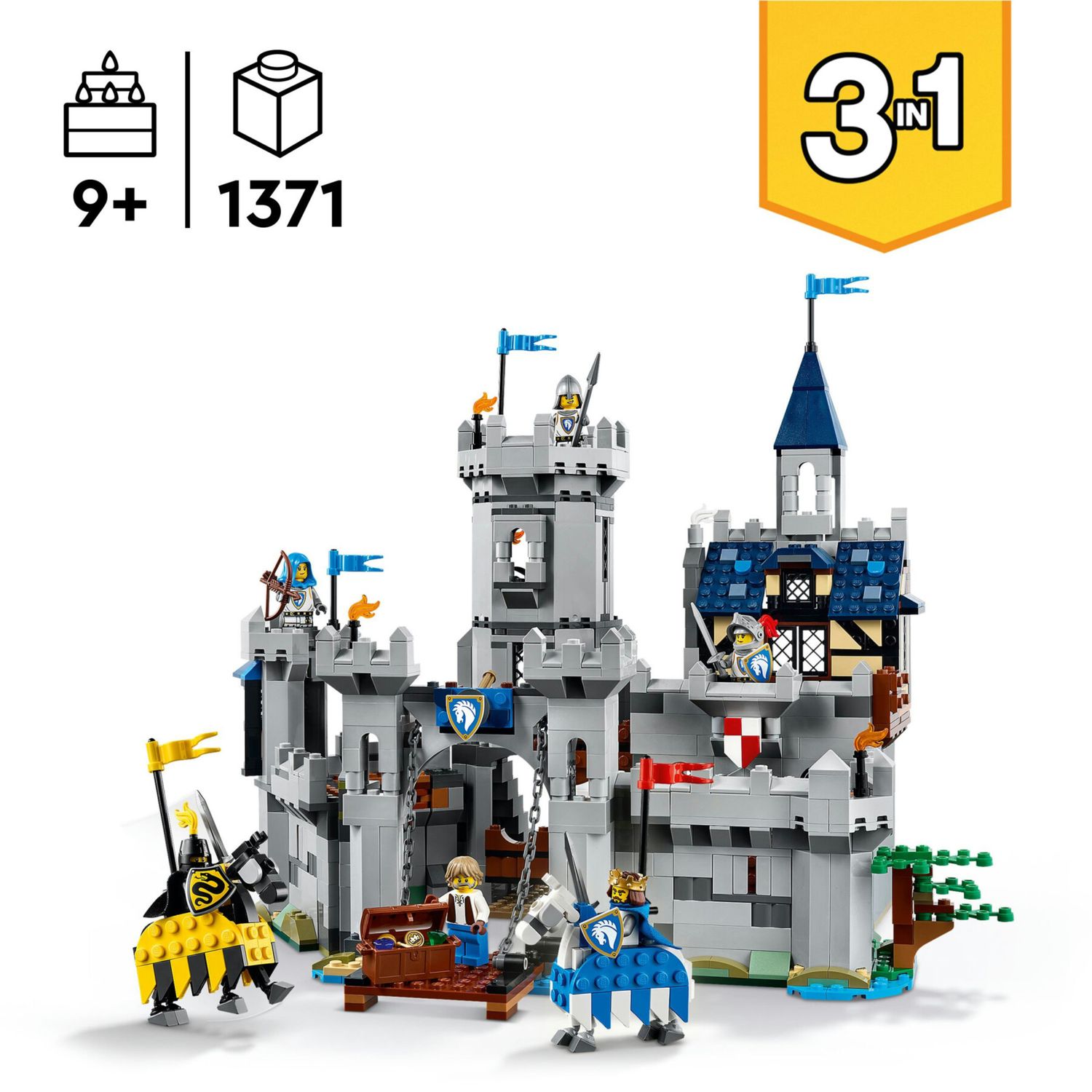 Lego creator 31168 - castello medievale 3in1 trasformabile 9+ - LEGO CREATOR, Lego