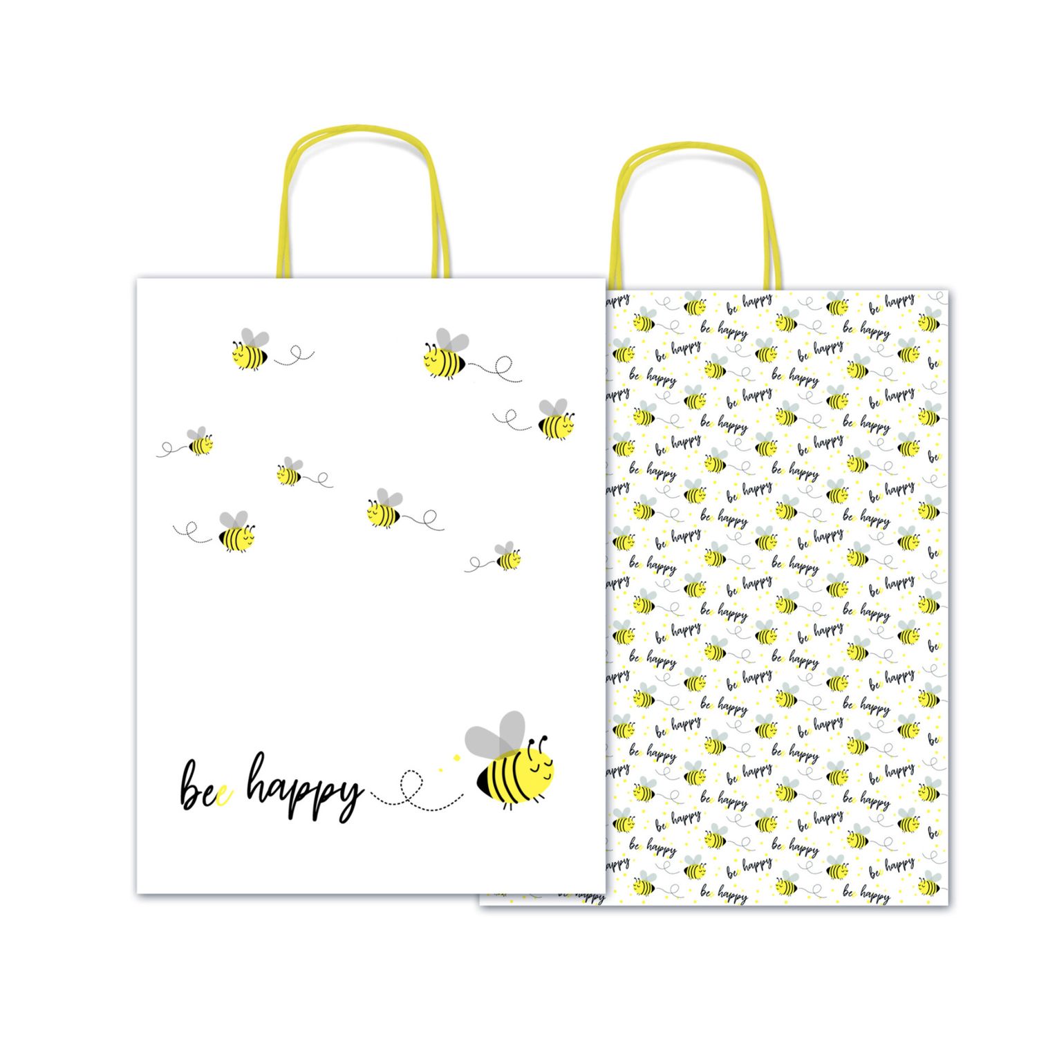 Borsa regalo bee happy - formato 36x46x12 cm - 