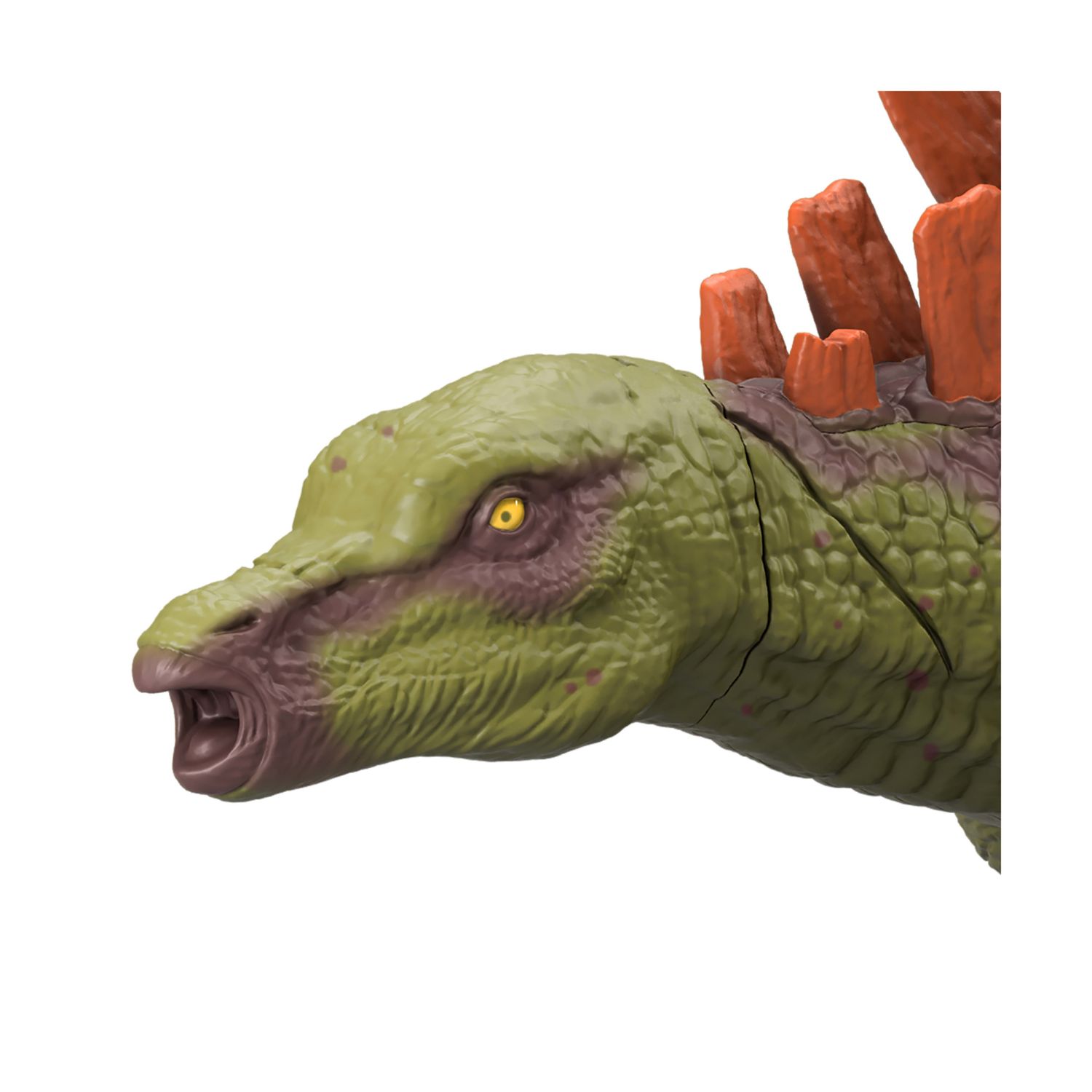 Mattel jurassic world - kentrosaurus ruggito selvaggio, dinosauro snodato con ruggito feroce e azione d'attacco inclusa - Jurassic World