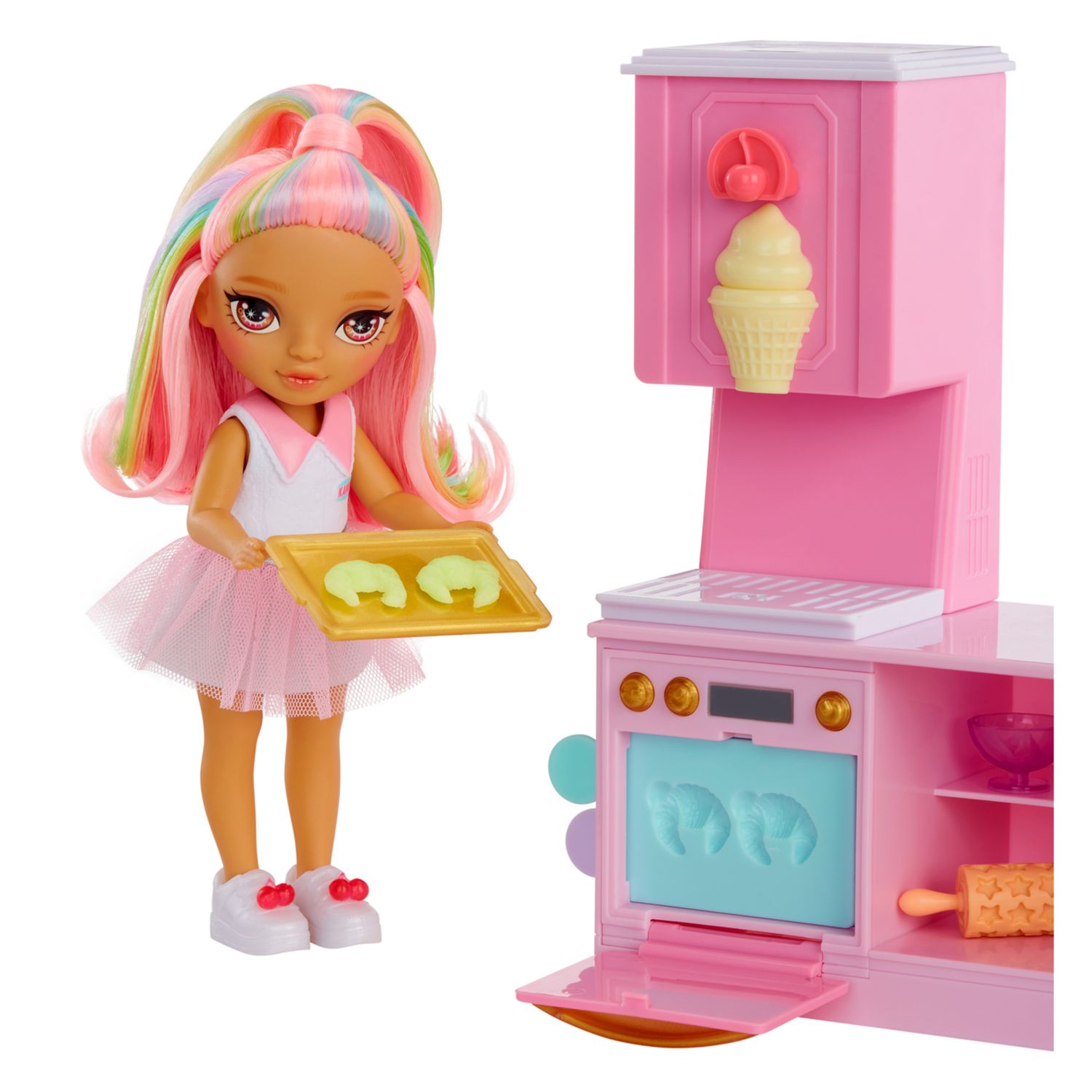 Rainbow high littles - dessert shop con bambola kandy - Rainbow High