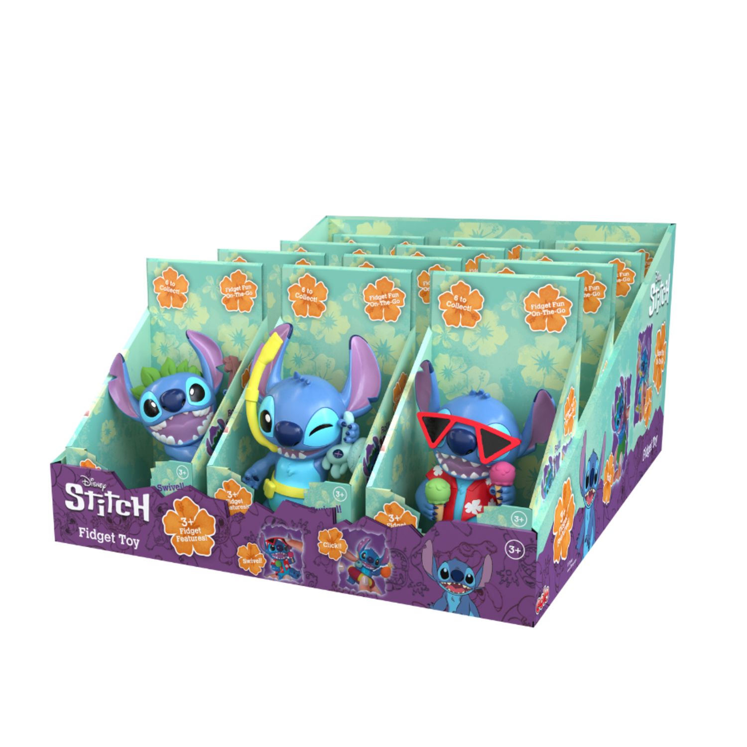 Stitch fidget toy con funzioni antistress  - assortito - Disney Stitch