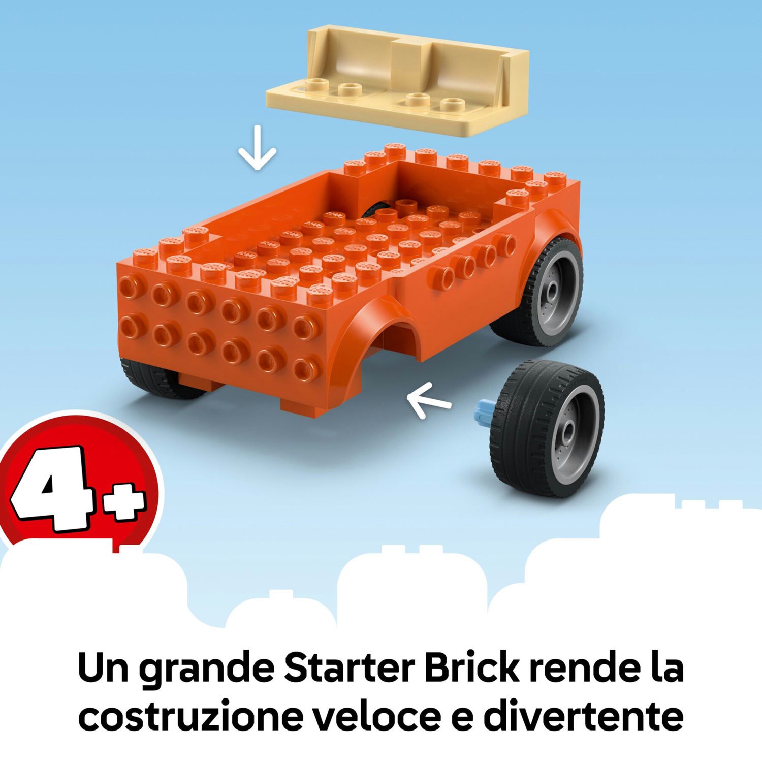Lego 11202 - bluey vacanza in spiaggia con auto e 3 figure, 4+ anni - BLUEY, Lego