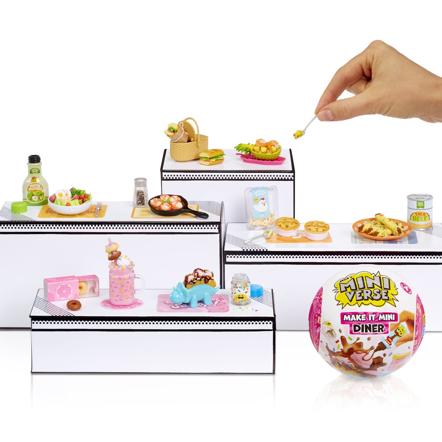 Miniverse diner serie 4 assortita - diy mini oggetti in resina - MINIVERSE MGA