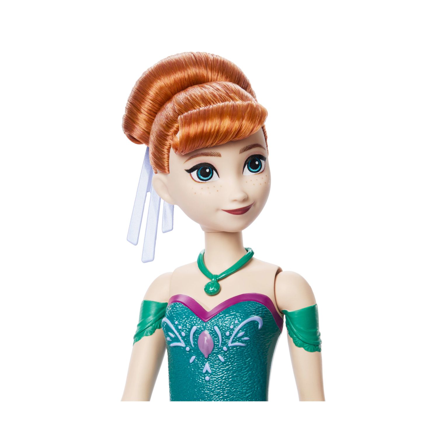 Mattel disney frozen - anna spin & reveal, bambola ispirata al film disney con 11 sorprese incluse - DISNEY PRINCESS