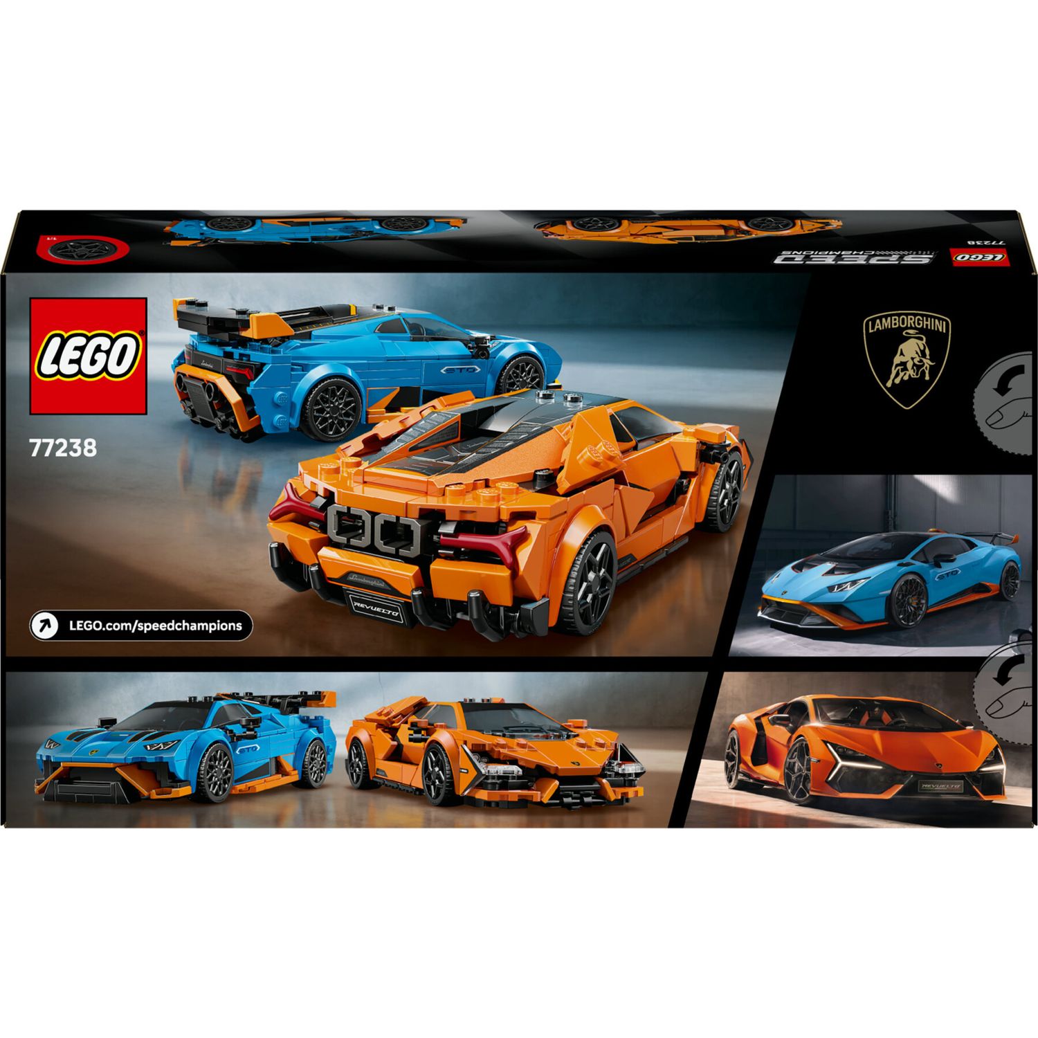 Lego speed champions 77238 - lamborghini revuelto e huracán sto 10+ - LEGO SPEED CHAMPIONS, Lego
