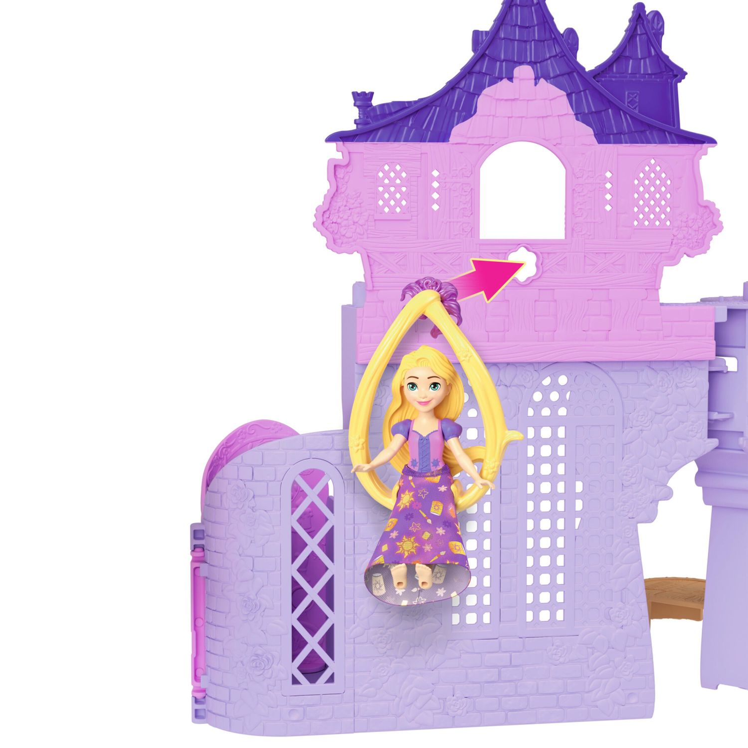 Mattel disney princess - la torre di rapunzel, set componibile ispirato al film con rapunzel, pascal e 7 accessori - DISNEY PRINCESS