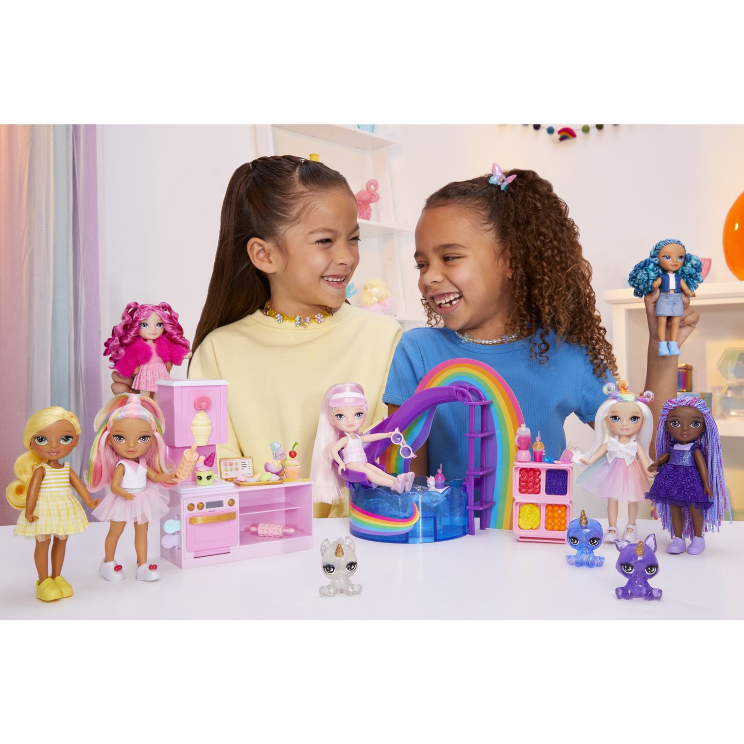 Rainbow high littles - piscina con blush e accessori - Rainbow High