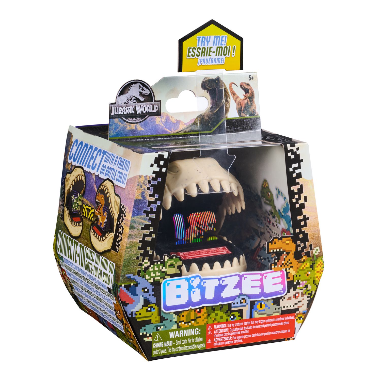 Bitzee jurassic world –  dinosauro digitale interattivo, reagisce al tuo tocco, giochi per bambini e bambine dai 5 anni in su - BITZEE, Jurassic World