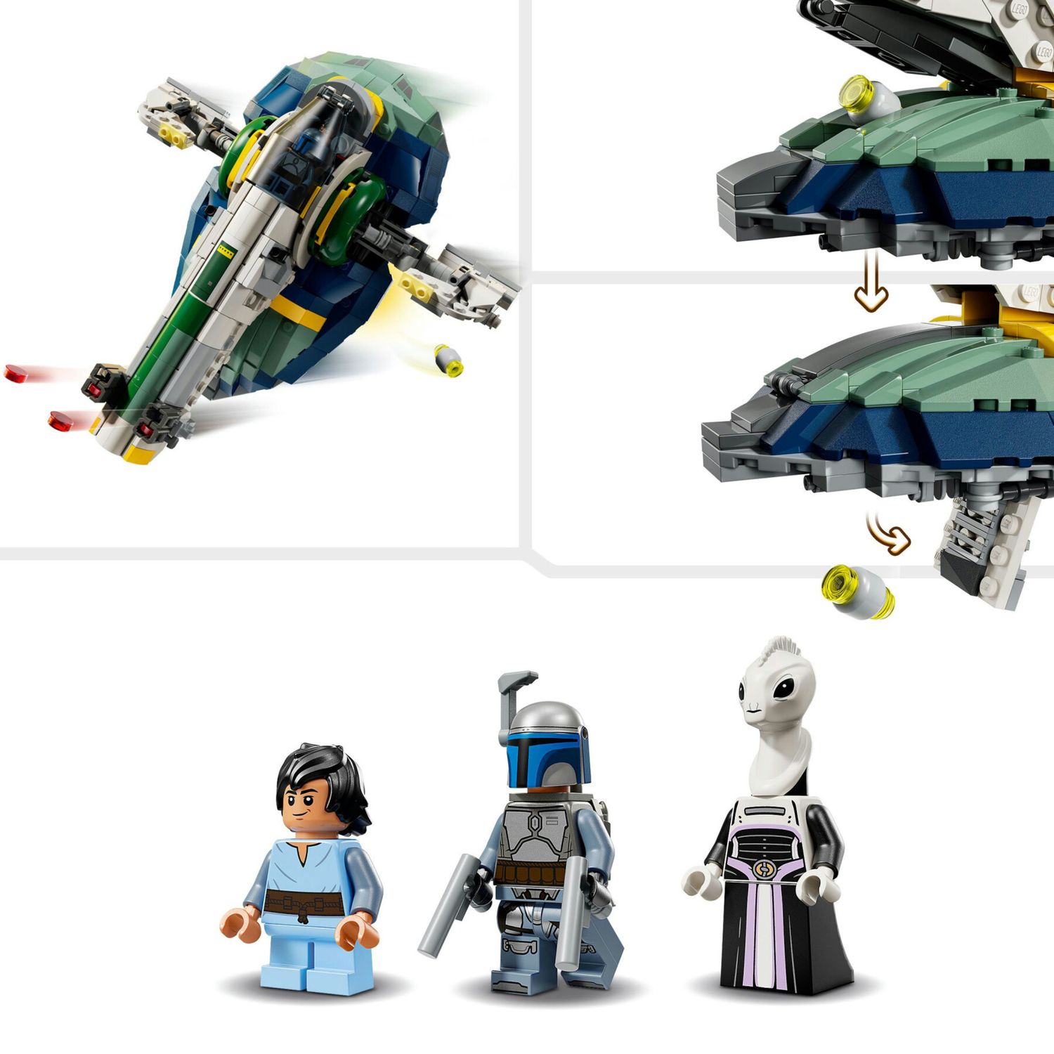 Lego star wars 75433 - astronave jango fett con 3 minifigure 9+ - LEGO STAR WARS, LEGO® Star Wars™, Lego