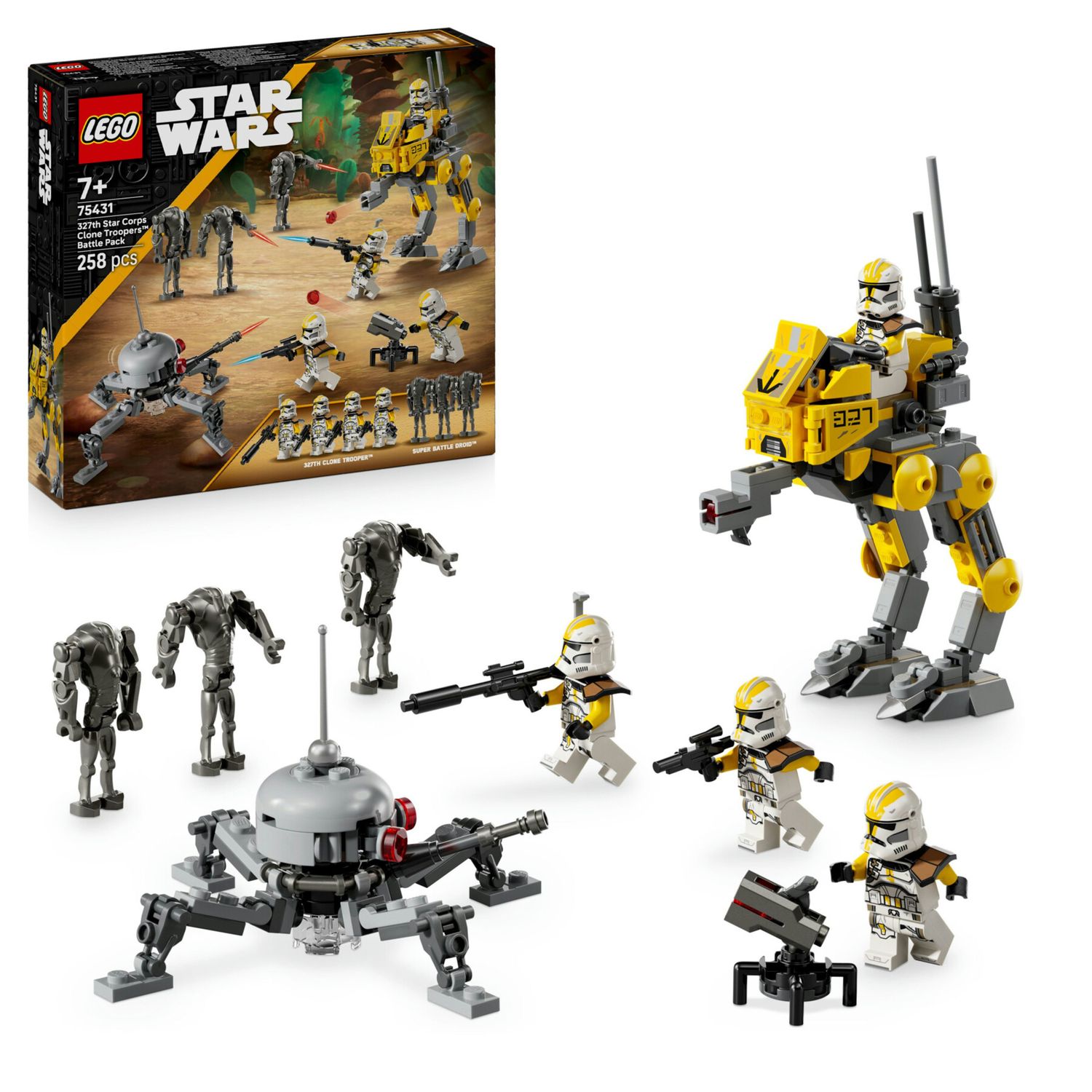 Lego star wars 75431 - battle pack 327° con 7 personaggi e at-rt 7+ - LEGO STAR WARS, LEGO® Star Wars™, Lego