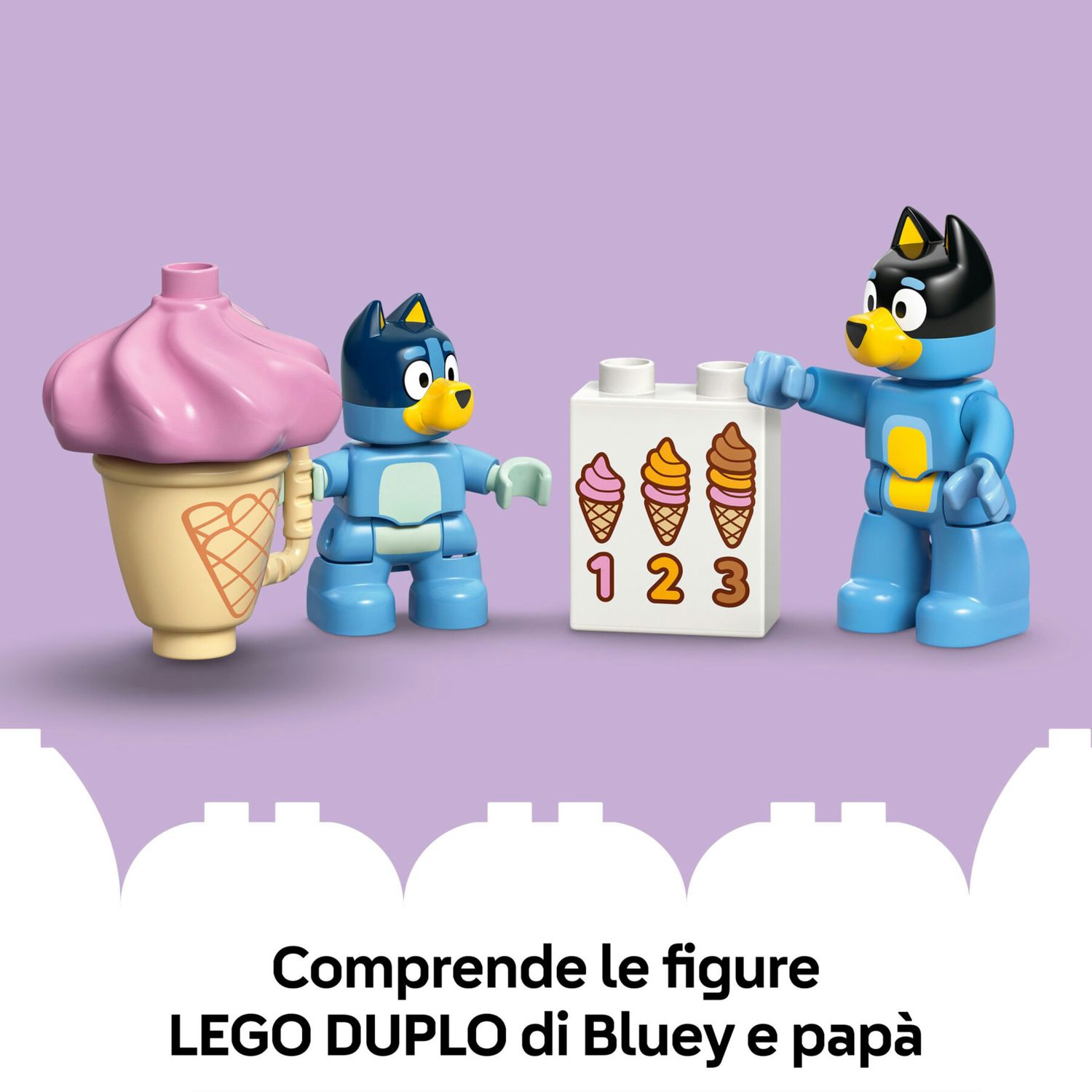 Lego 10458 - duplo gelateria bluey con macchina e 2 figure, 2+ anni - LEGO DUPLO, Lego
