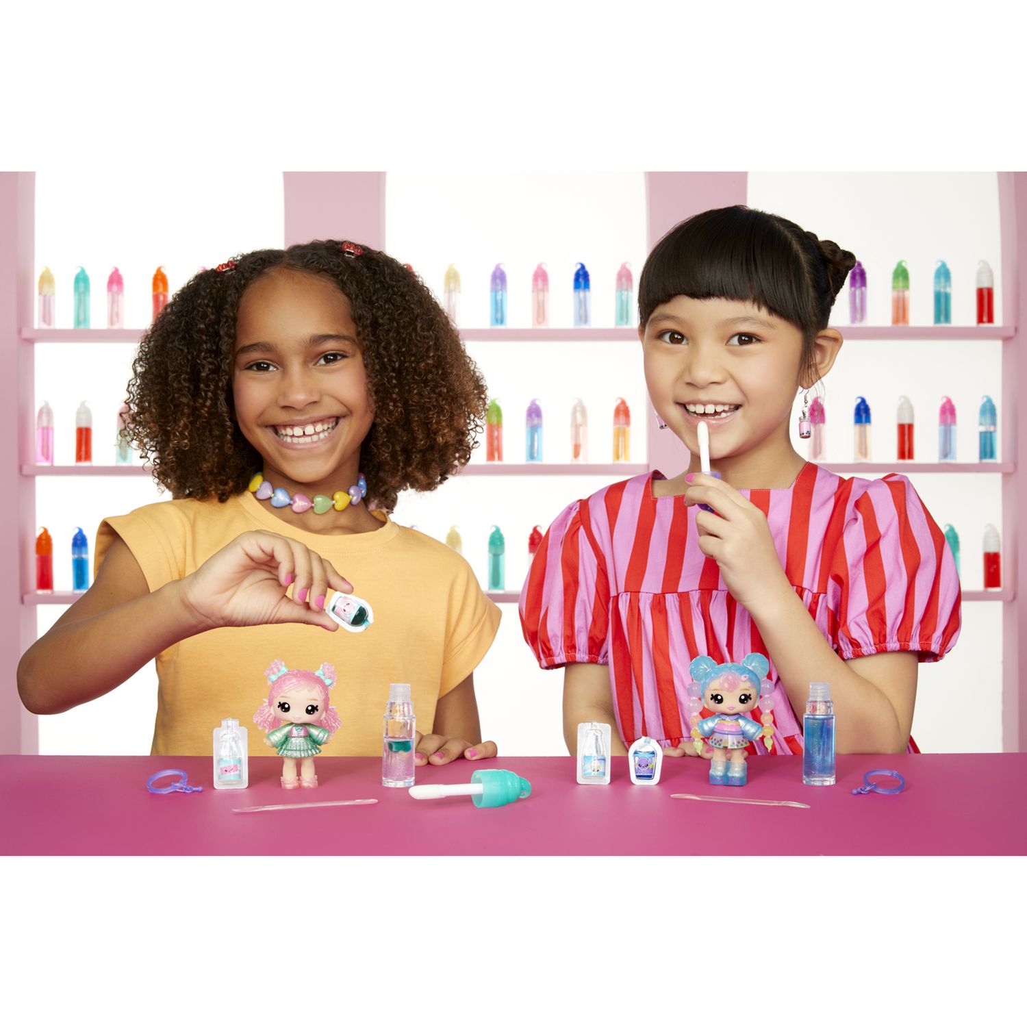 Yummiland serie 2 - bambola assortita singola lip gloss con kit fai-da-te - YUMMILAND