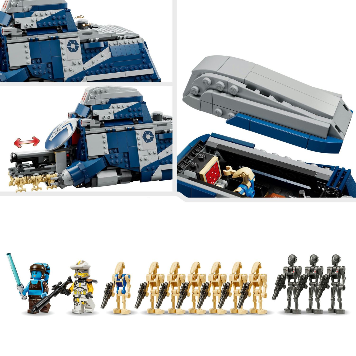 Lego star wars 75435 - mtt separatista con droide e speeder 9+ - LEGO STAR WARS, LEGO® Star Wars™, Lego