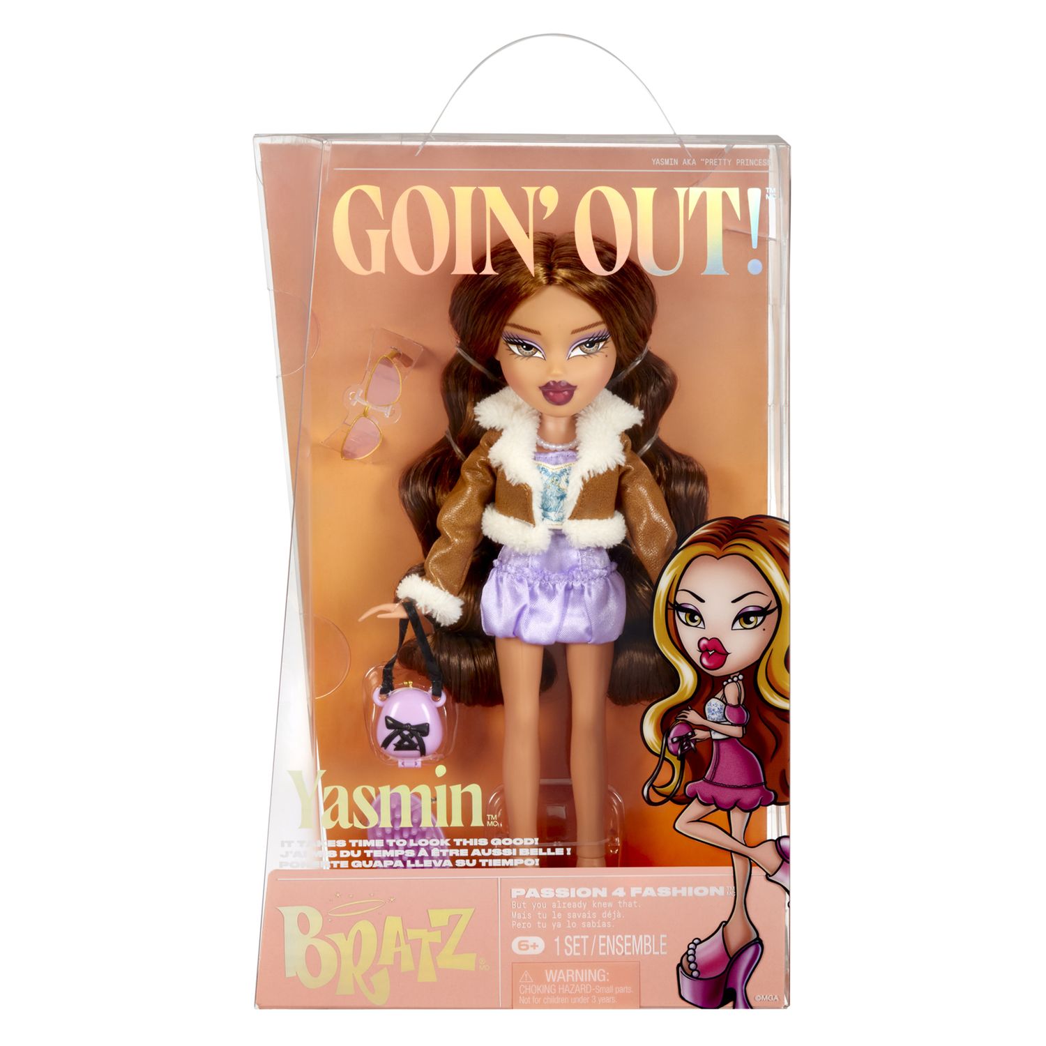 Bratz goin' out! yasmin - bambola con outfit e accessori - BRATZ