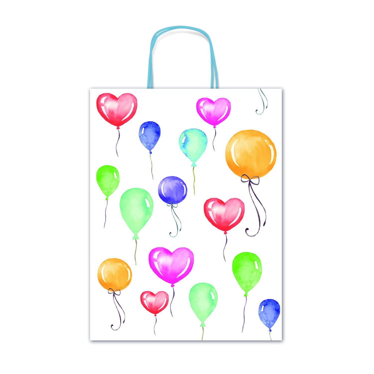 Borsa regalo palloncini - formato 36x46x12 cm - 
