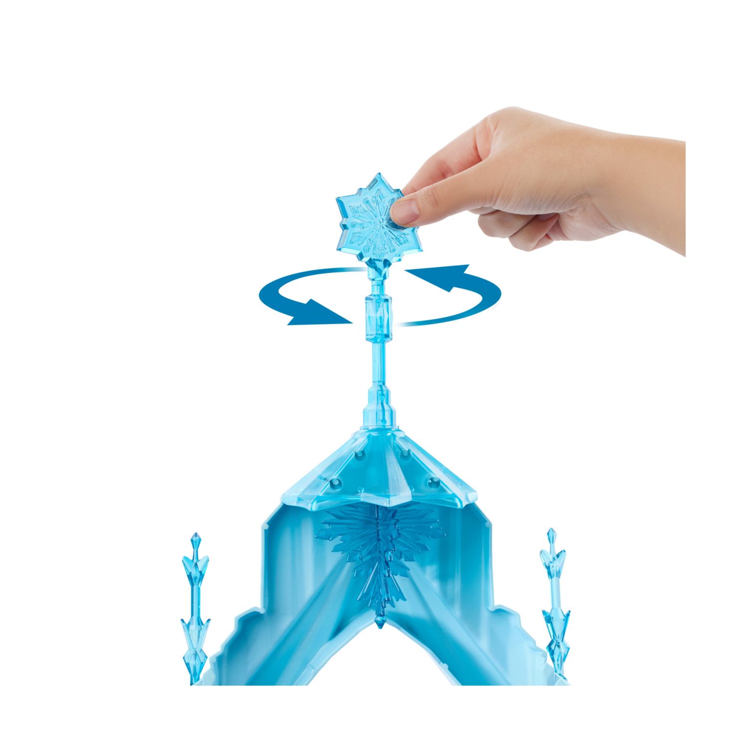 Mattel disney frozen - palazzo di ghiaccio di elsa, set con personaggio olaf e 21 accessori, 5 aree di gioco ispirate ai film - Frozen