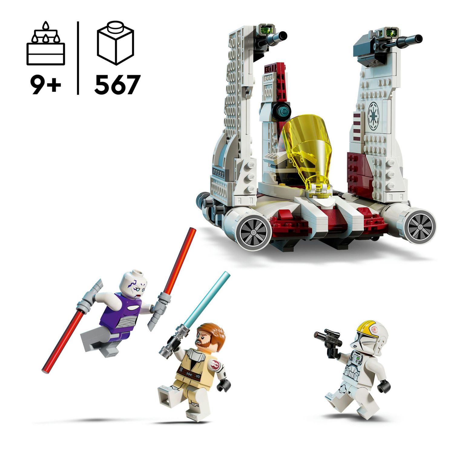 Lego star wars 75432 - v-19 torrent con 3 minifigure e spade laser 9+ - LEGO STAR WARS, LEGO® Star Wars™, Lego