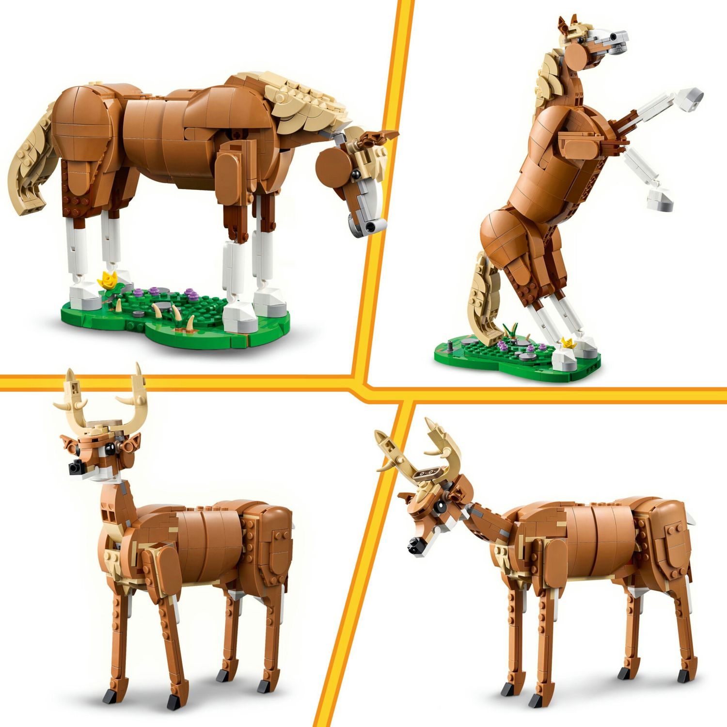 Lego creator 31166 - cavallo 3in1 trasformabile in orso o cervo 9+ - LEGO CREATOR, Lego