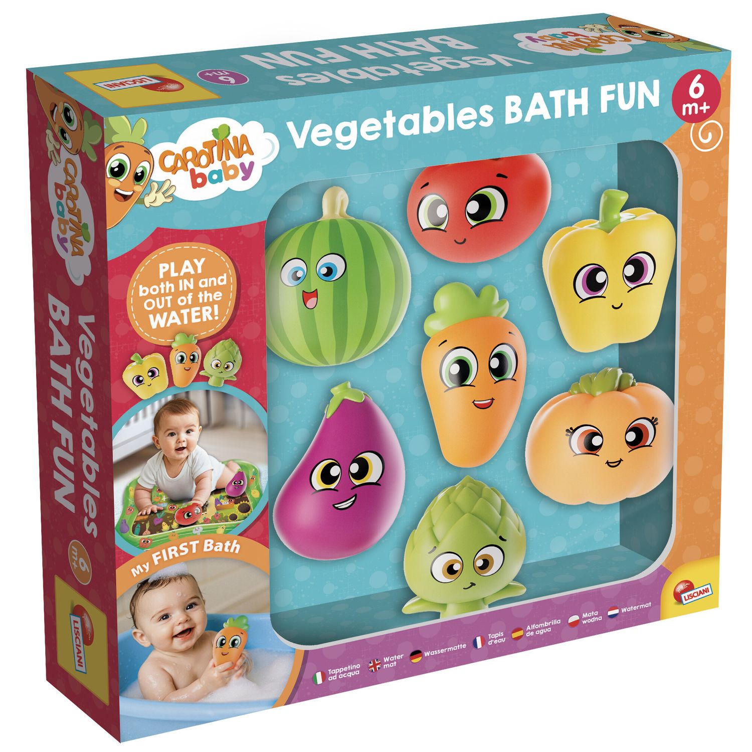 Carotina baby - verdure da bagno educative - LISCIANI