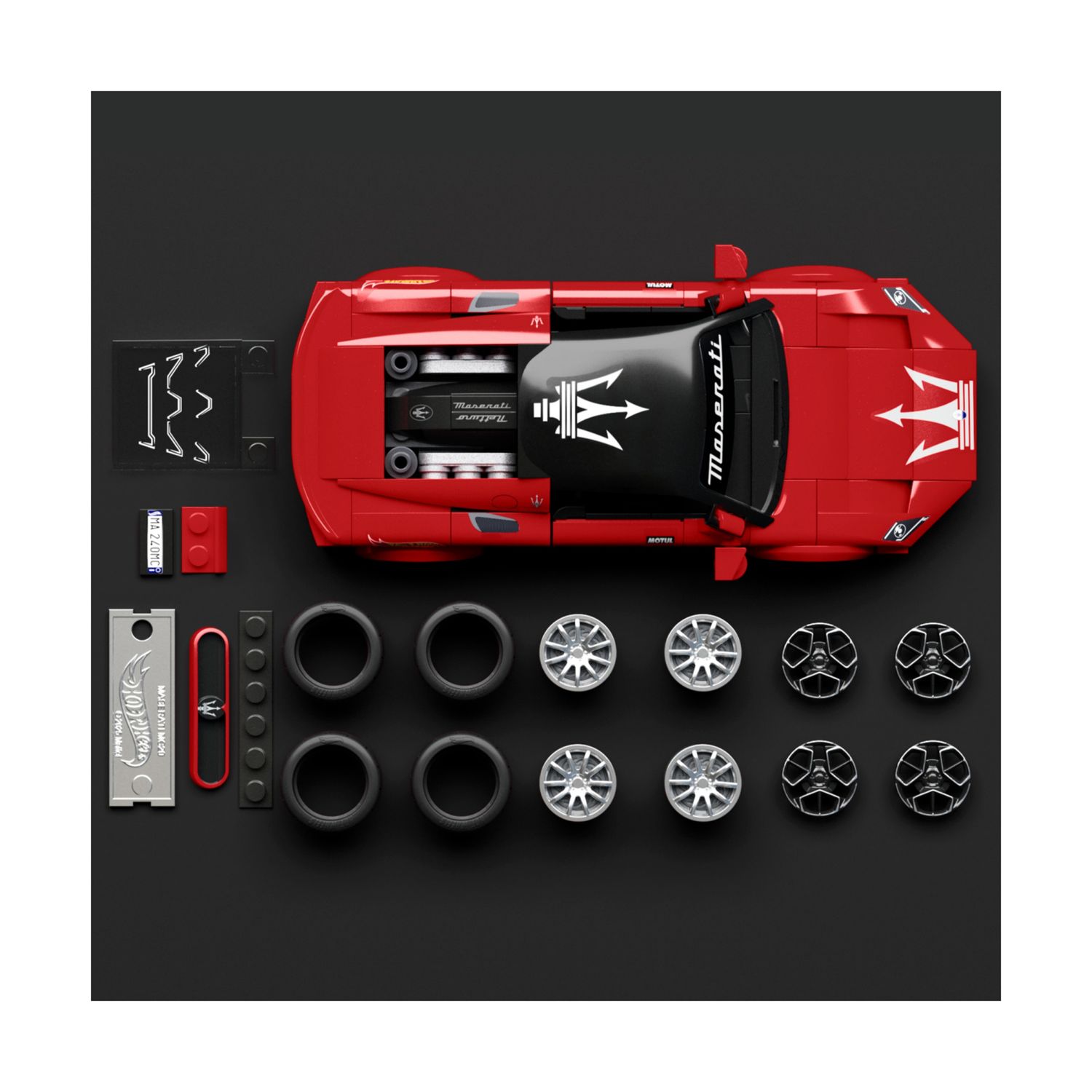 ​​mattel brick shop hot wheels - maserati mc20 serie speed, set da costruire con 250 pezzi, dettagli realistici e adesivi - BRICK SHOP, Hot Wheels