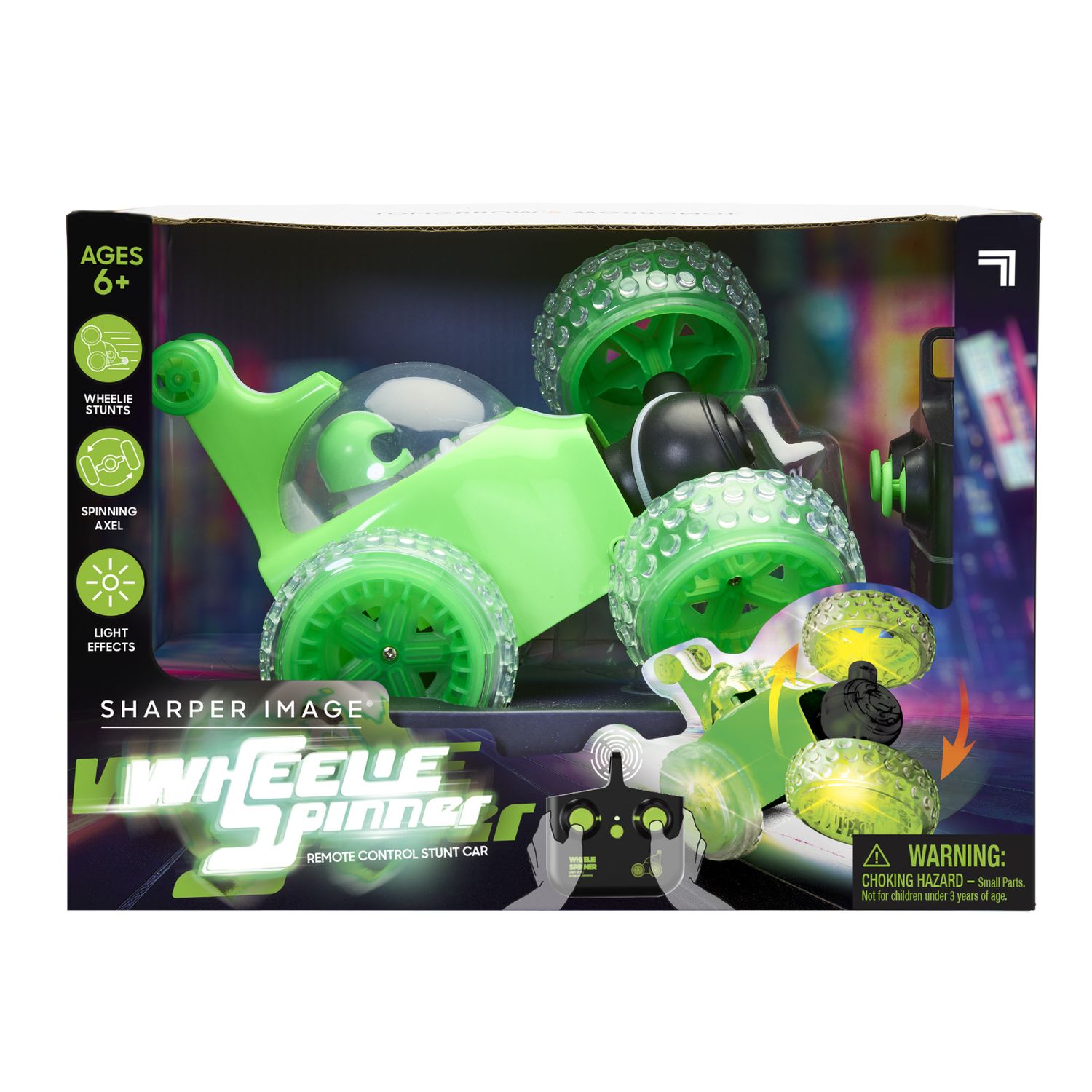 Auto rc wheelie spinner sharper image – acrobazie e led luminosi - Sharper Image