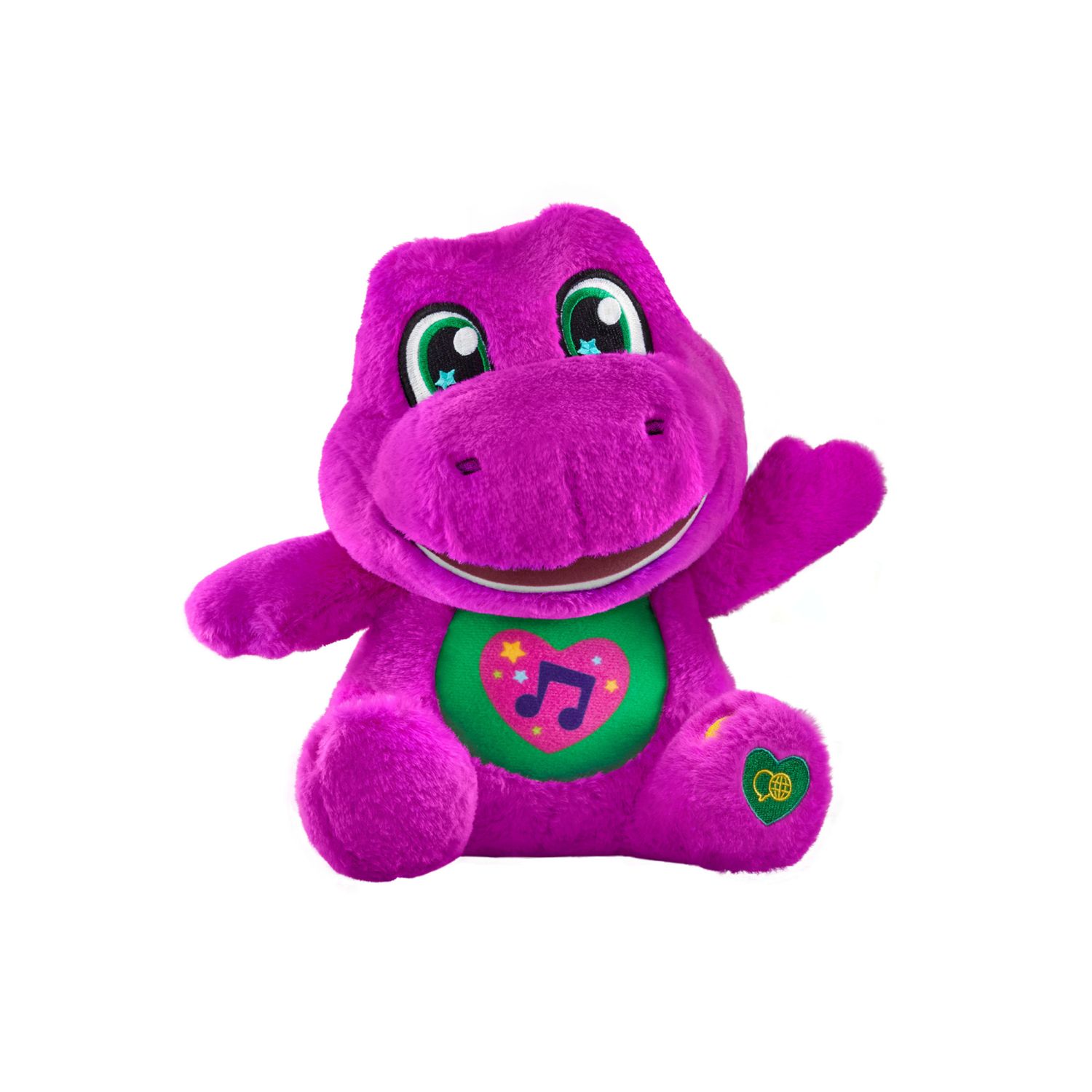 Fisher-price il mondo di barney - barney canterino, peluche alto 25+ cm con suoni e morbido tessuto, riproduce 10 frasi e 5 canzoni - FISHER PRICE
