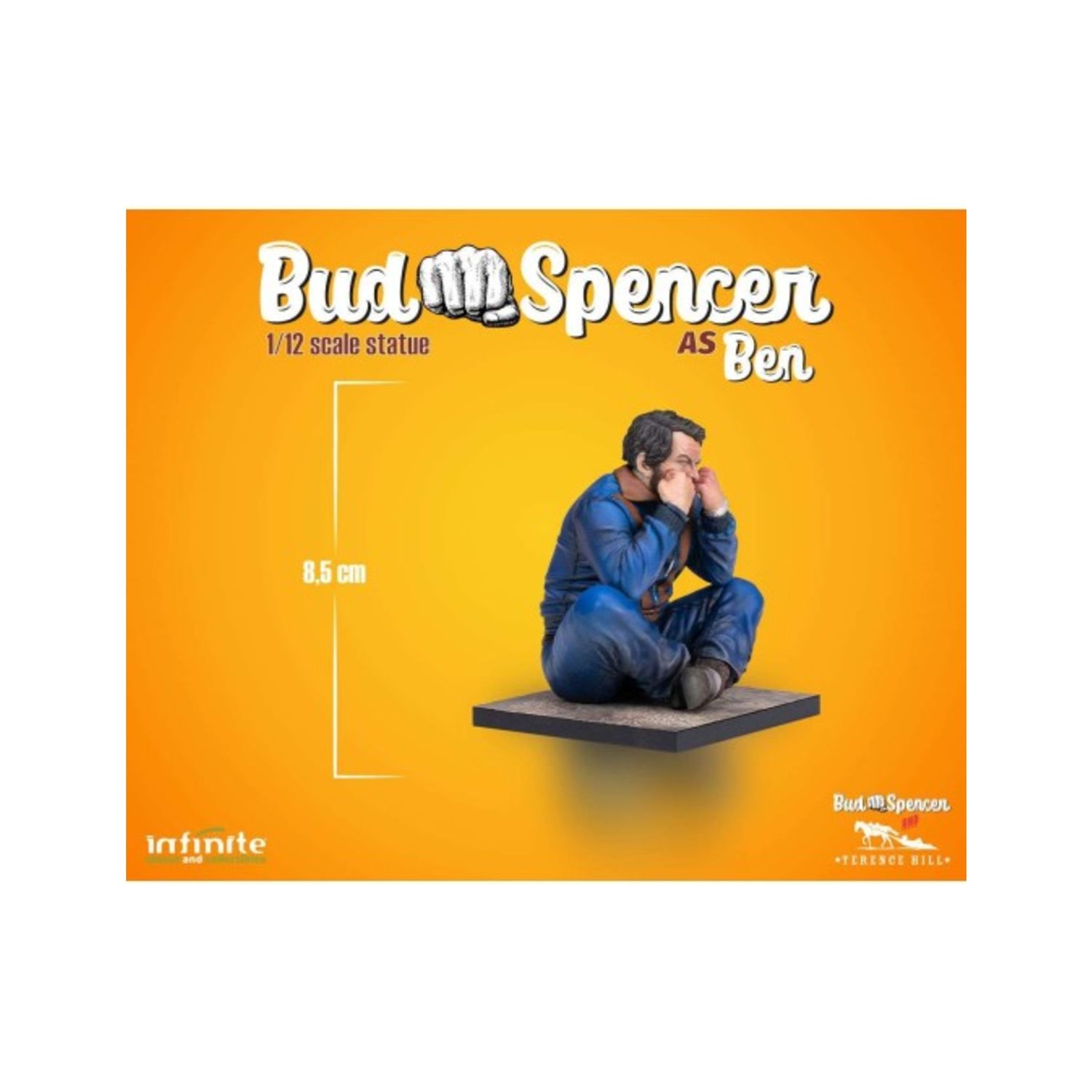 Bud spencer - ben 1/12 – statua da collezione infinite statue - 
