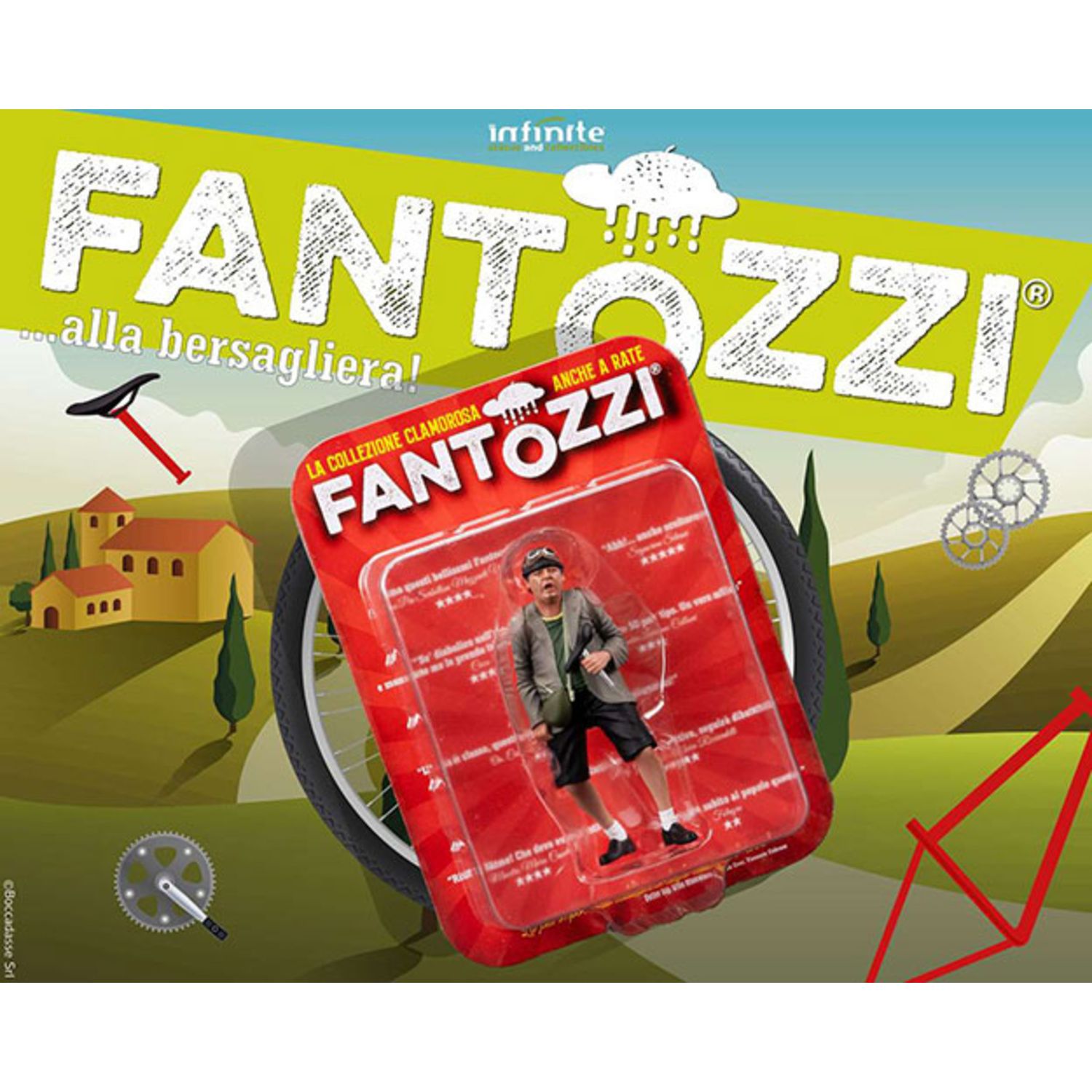 Fantozzi …alla bersagliera – mini figure  da collezione 10cm infinite statue - 