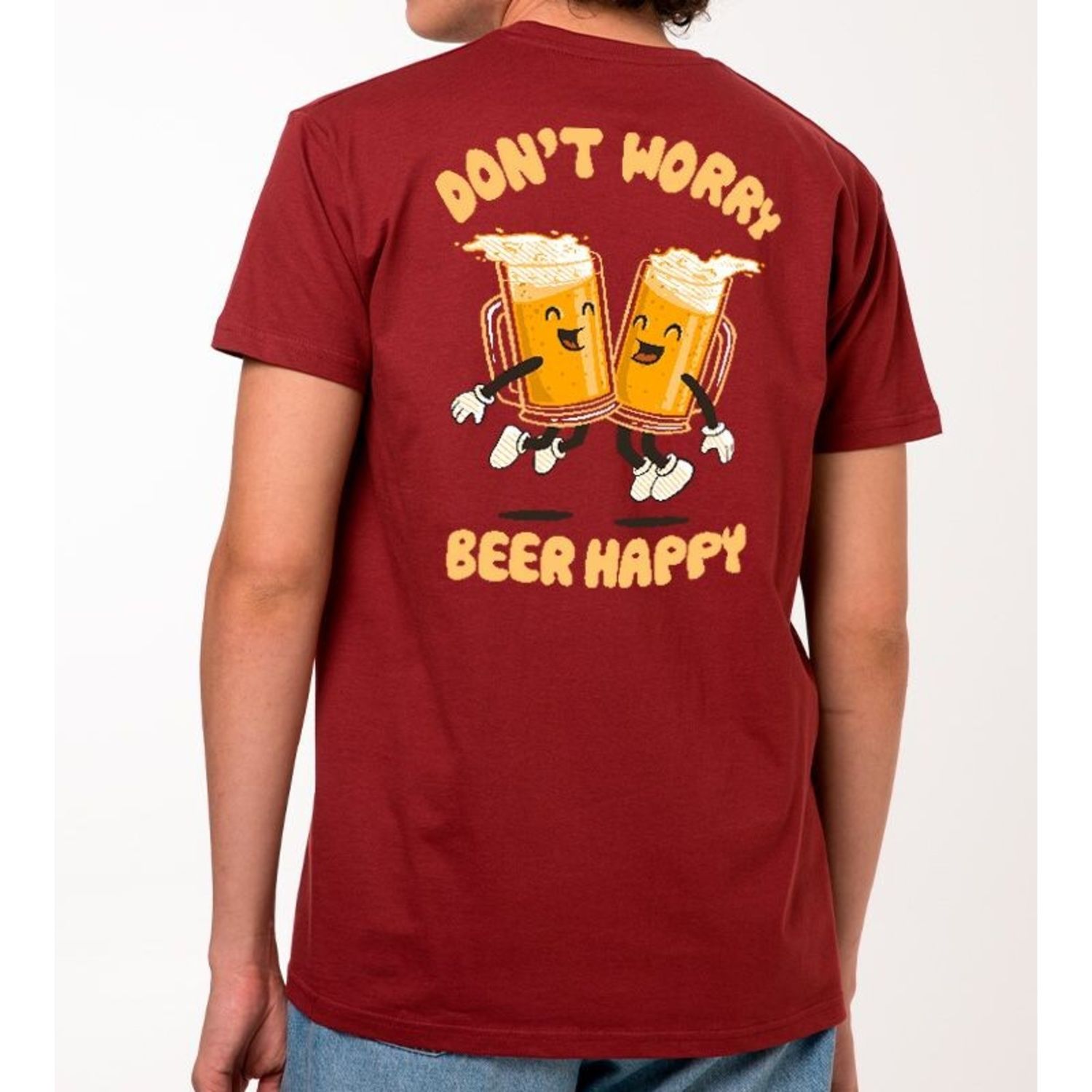 T-shirt dont worry beer happy - Pampling