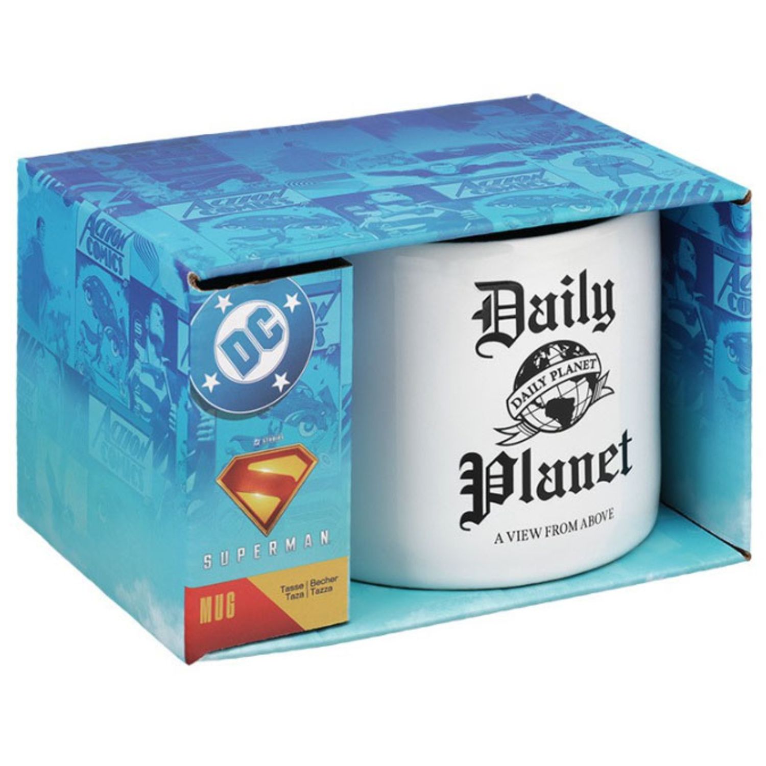 Tazza superman daily planet 400 ml in ceramica - dc comics - SUPERMAN