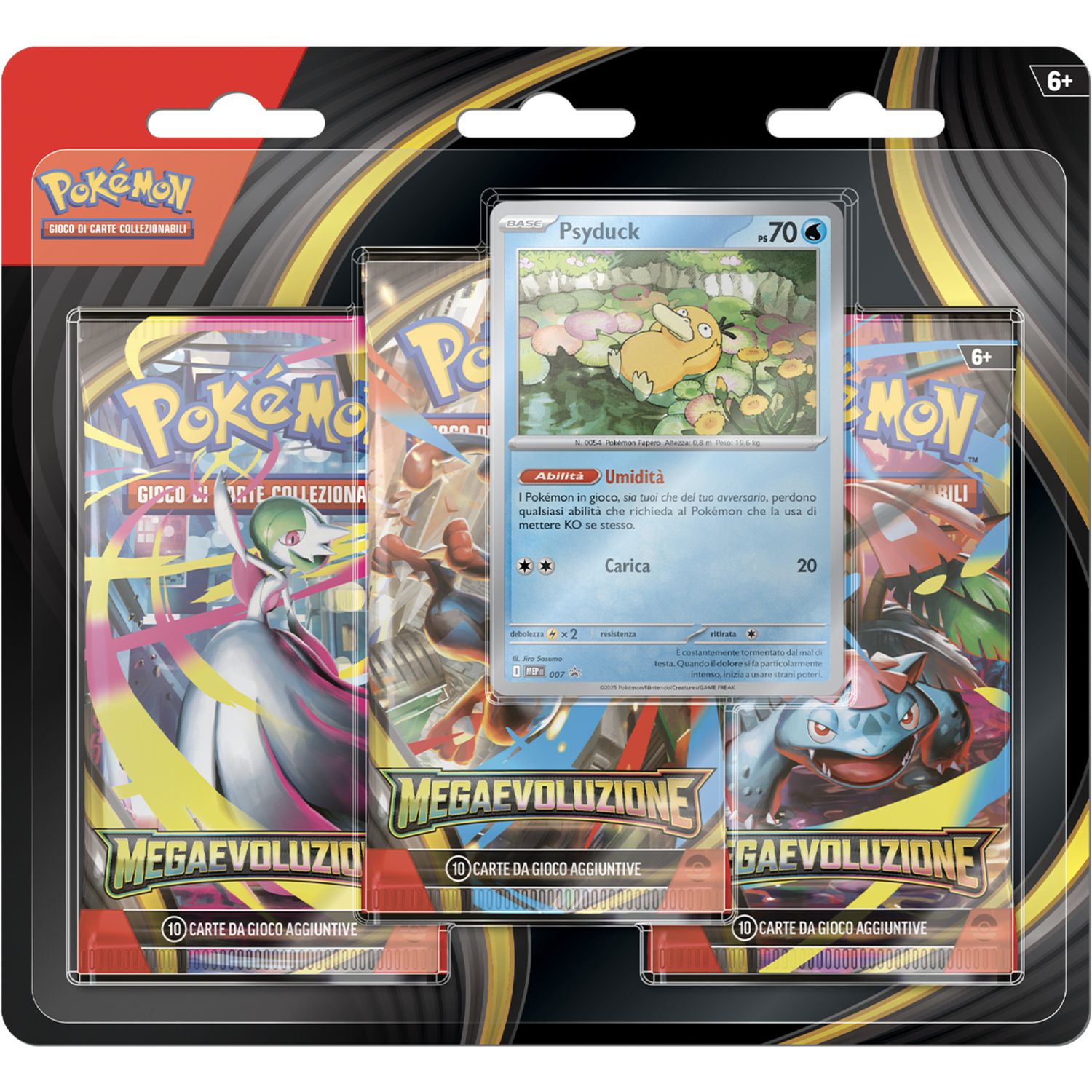 Pokémon - mega evoluzione - 3 pack assortito blister carte da gioco - POKEMON