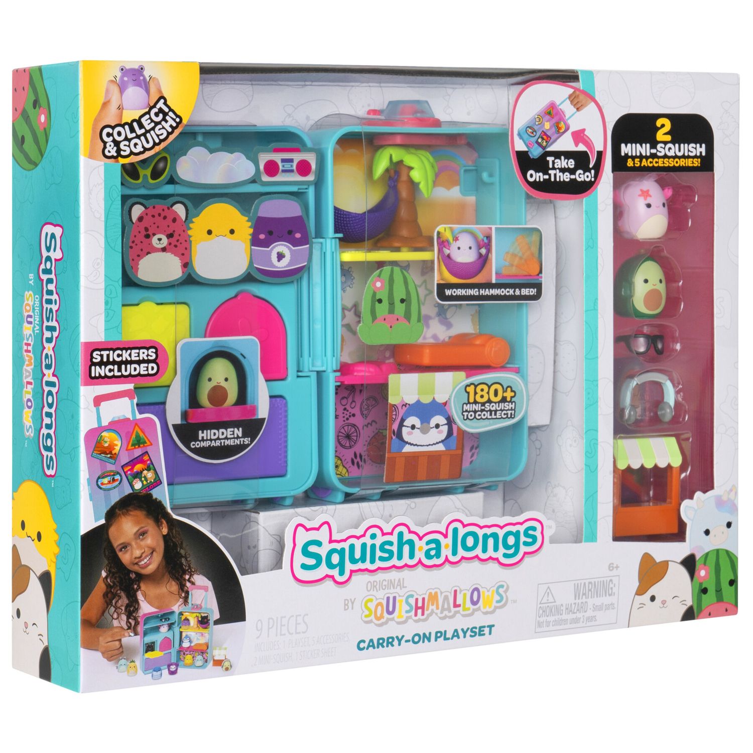 Squish a longs playset trolley con accessori e personaggi - SQUISH A LONGS