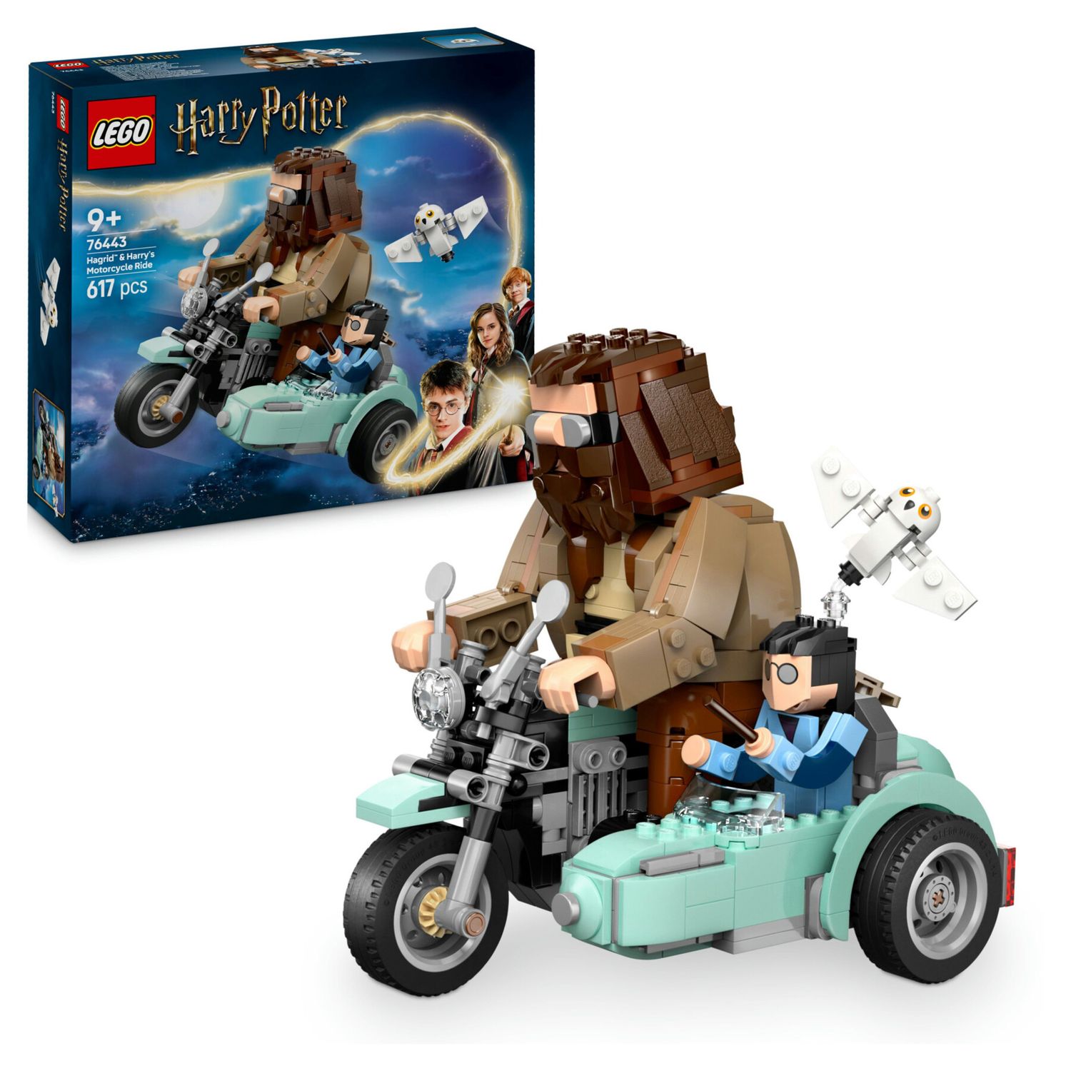 Lego harry potter - 76443 - sidecar hagrid e harry - moto giocattolo con edvige 9+ - Harry Potter, LEGO® Harry Potter™, Lego