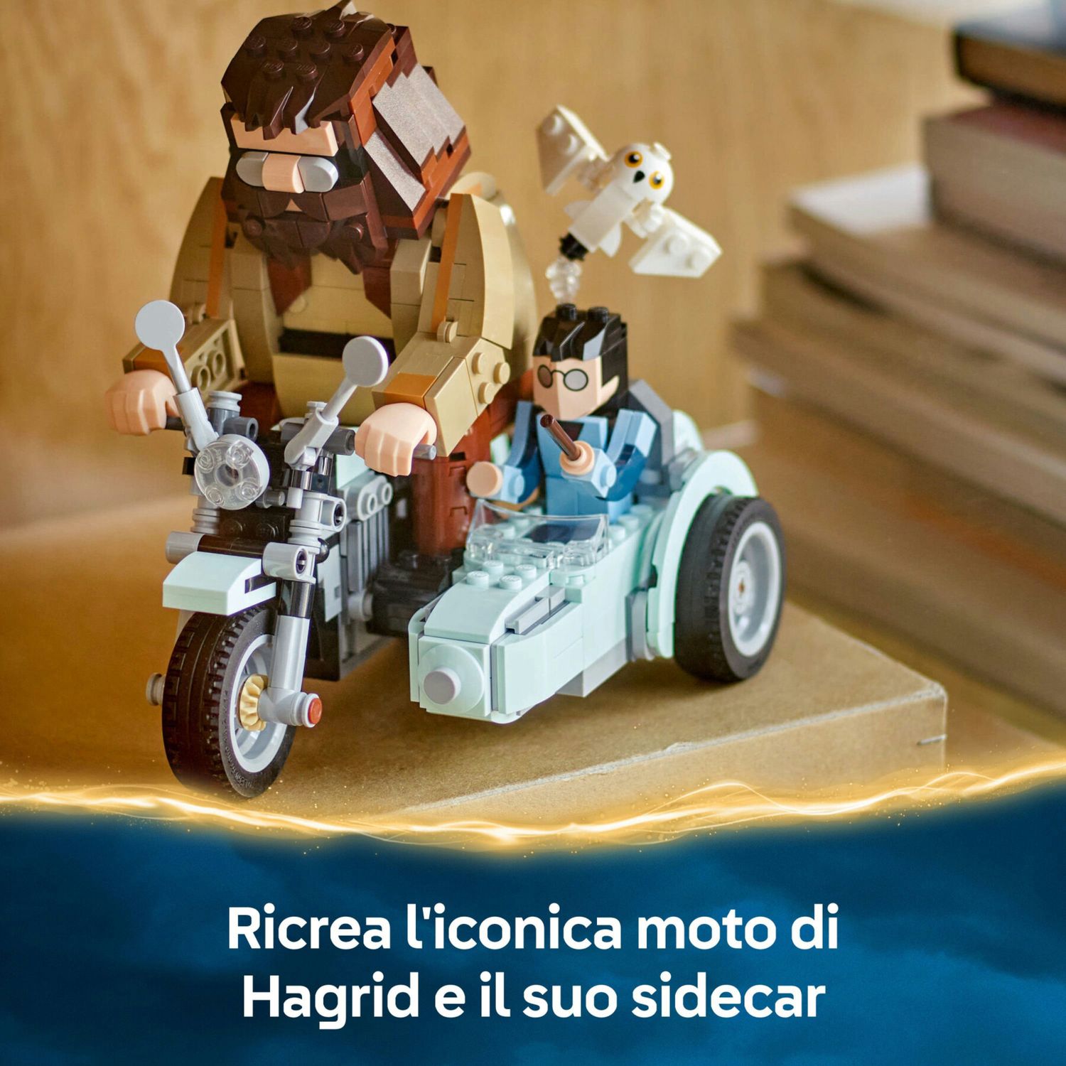 Lego harry potter - 76443 - sidecar hagrid e harry - moto giocattolo con edvige 9+ - Harry Potter, LEGO® Harry Potter™, Lego
