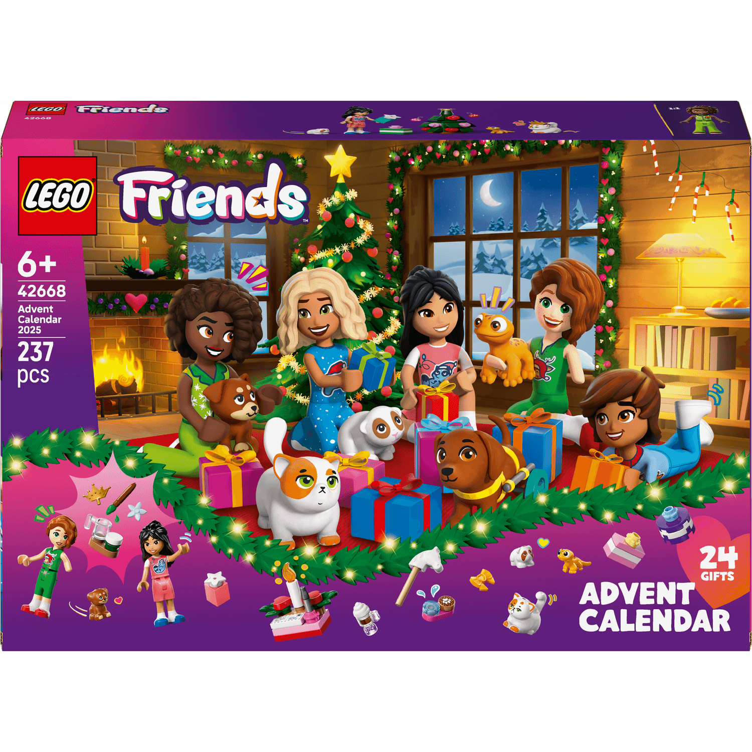 Lego friends - 42668 - calendario avvento friends 2025, sorpresa 6+ - LEGO FRIENDS, Lego