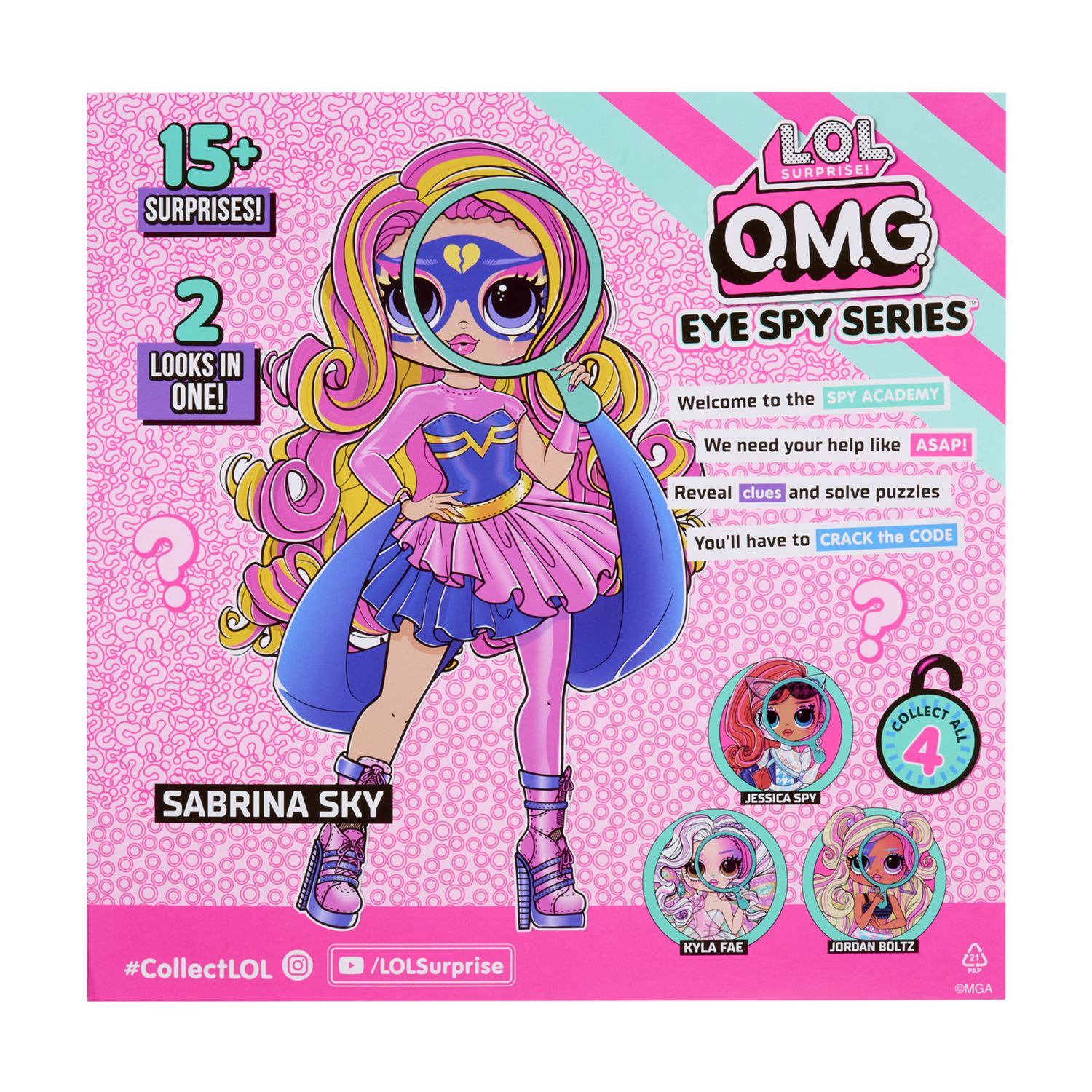 Lol surprise omg eye spy superhero - bambola fashion 28cm - lol surprise - LOL