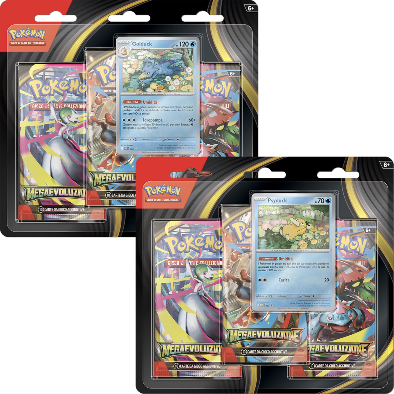 Pokémon - mega evoluzione - 3 pack assortito blister carte da gioco - POKEMON