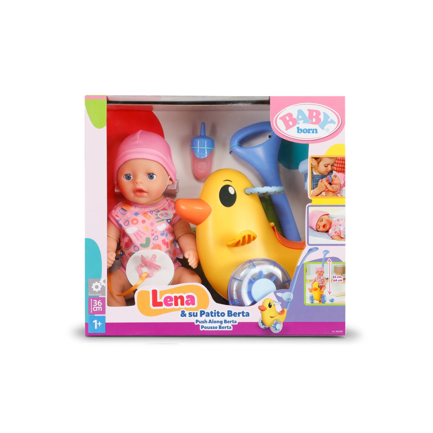 Baby born lena con papera berta - bambola 36cm con accessori - BABY BORN