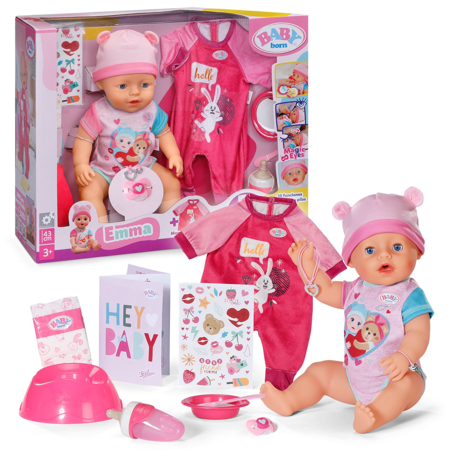 BABY BORN EMMA + TUTINA 43CM - Immagine 2