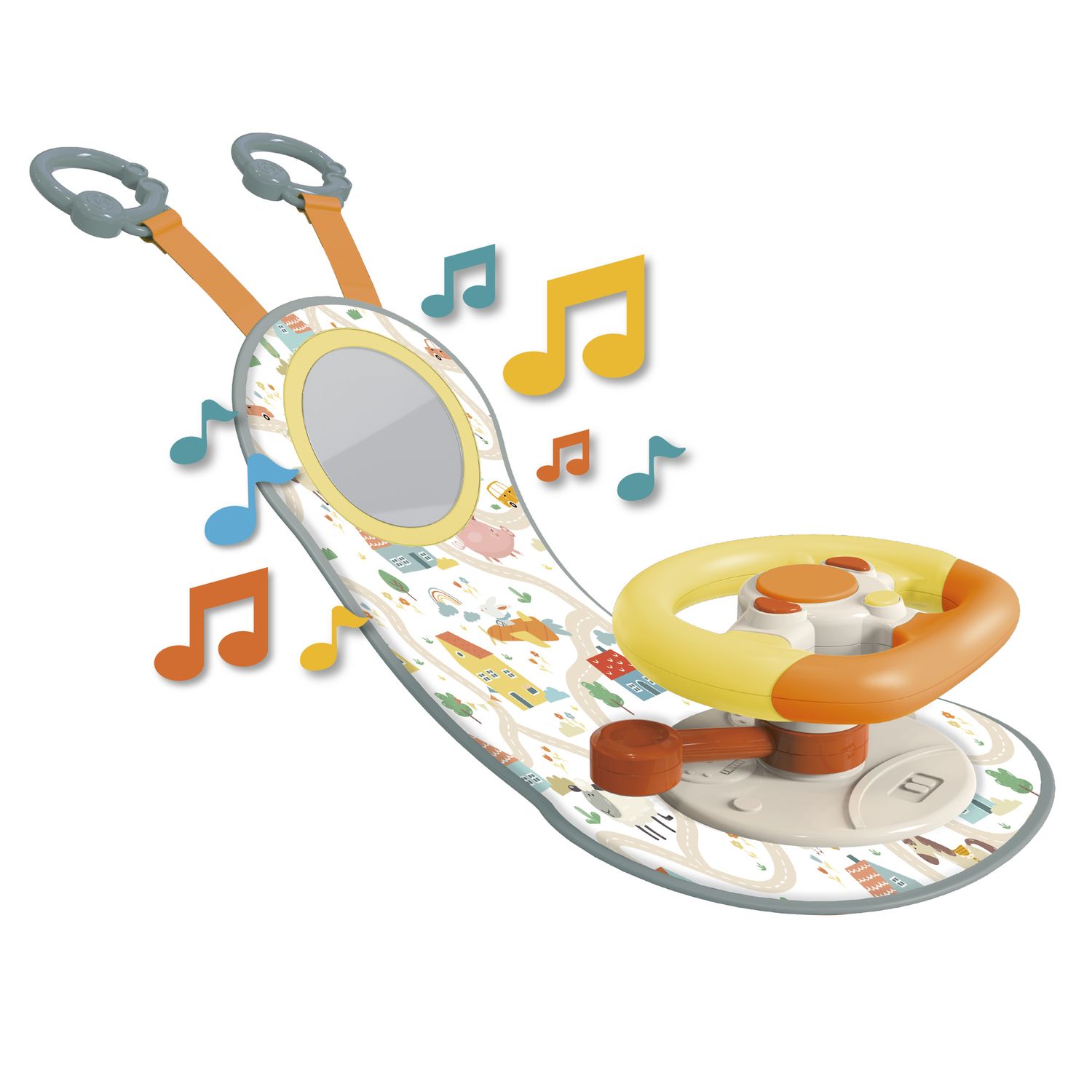 Primo volante giocattolo con suoni e luci per bambini - BABY SMILE