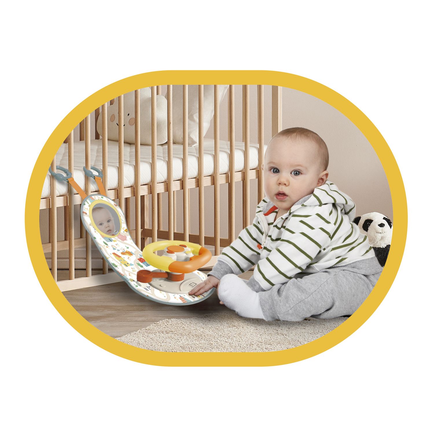 Primo volante giocattolo con suoni e luci per bambini - BABY SMILE