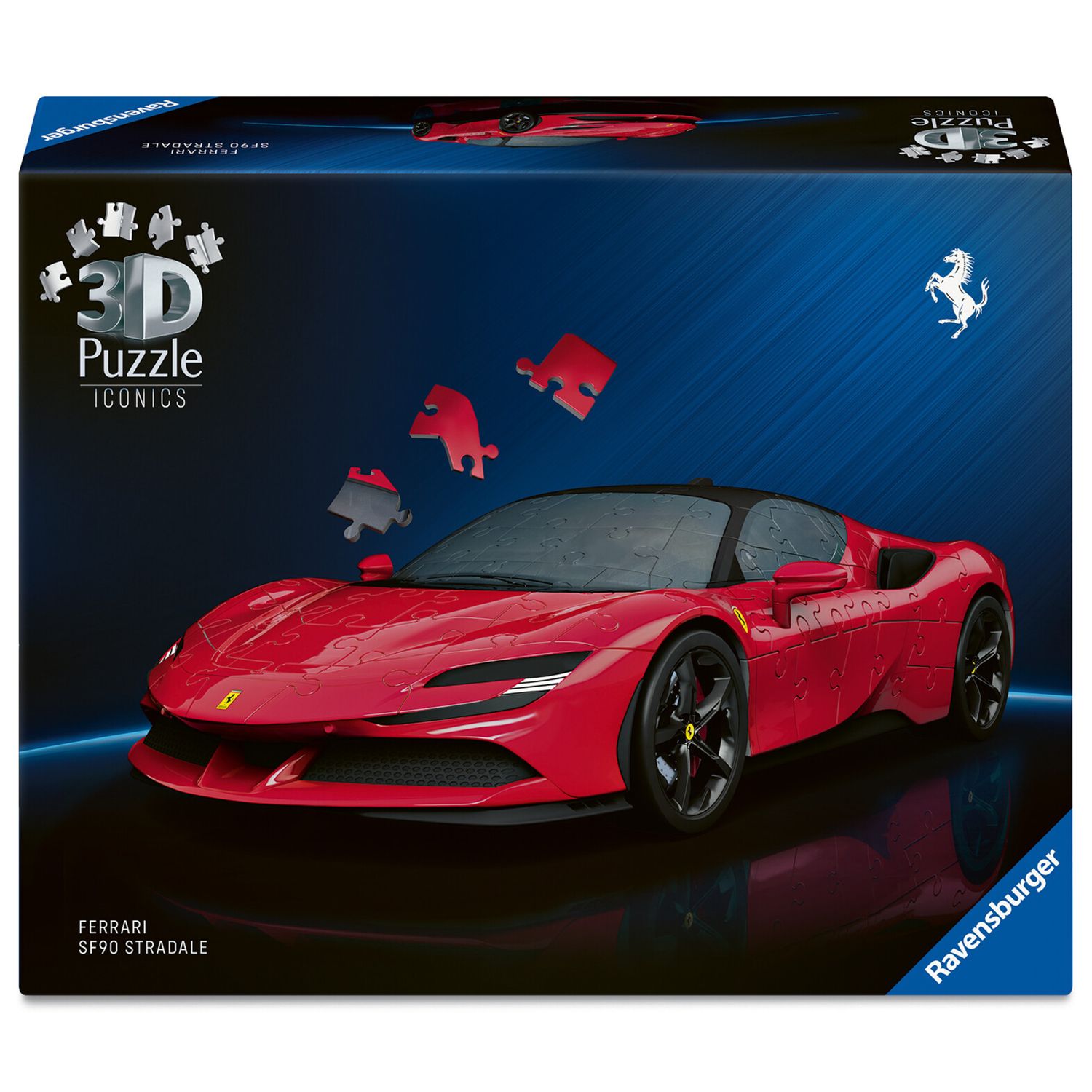 Ravensburger - puzzle 3d iconics: ferrari sf90 stradale - l'iconica supersportiva di maranello in puzzle 3d - RAVENSBURGER, RAVENSBURGER 3D PUZZLE