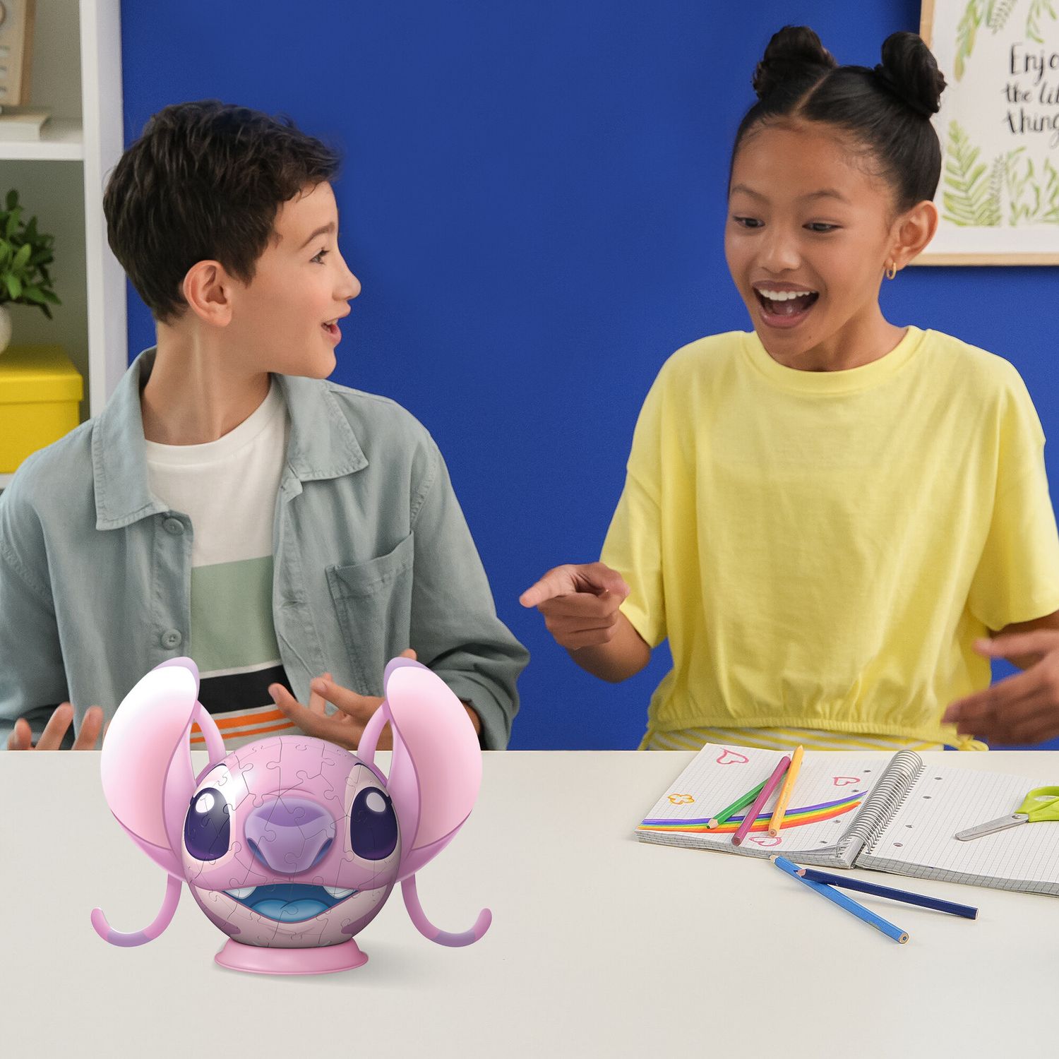 Ravensburger - 3d puzzle disney angel con le orecchie, 72 pezzi, 6+ anni - Disney Stitch