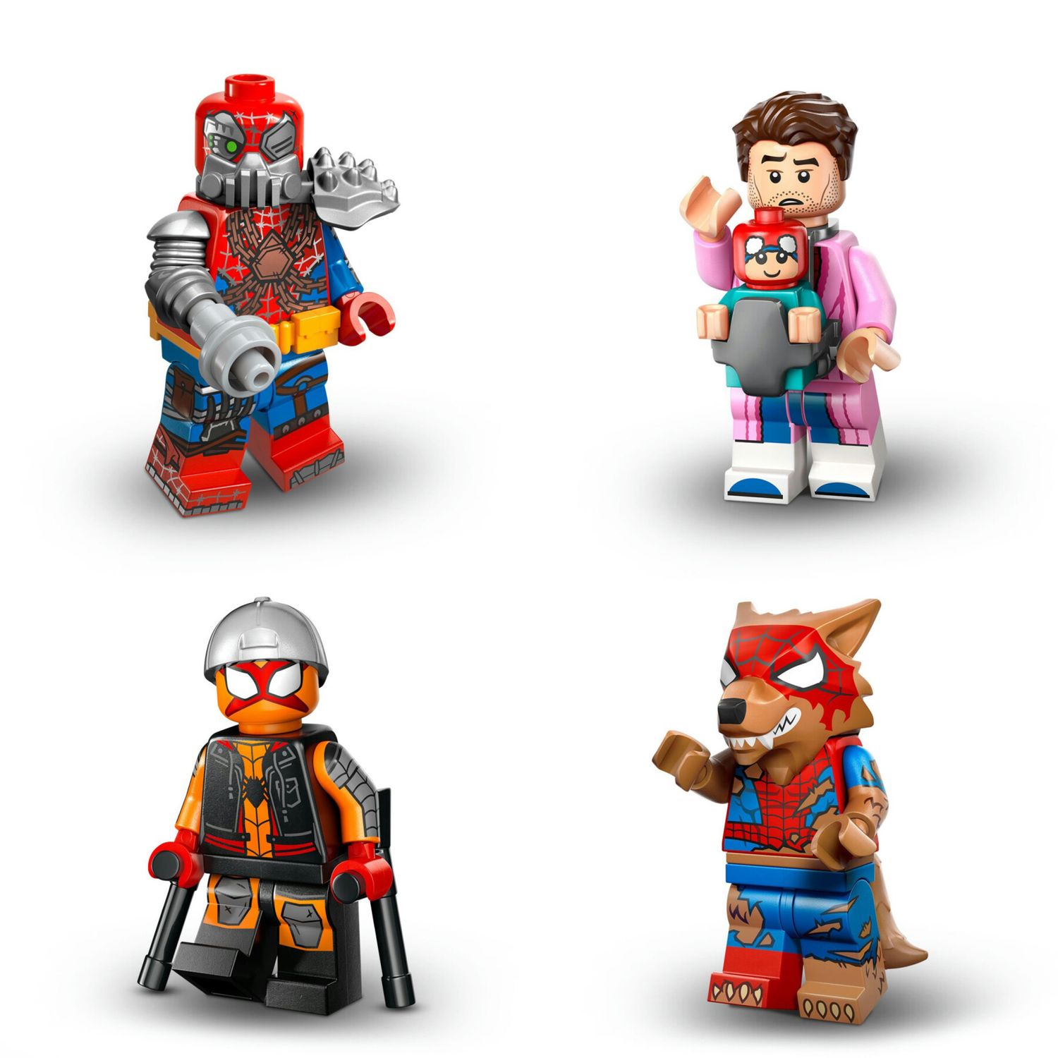 Lego minifigures 71050 spider-man across the spider-verse, 1 personaggio a sorpresa 5+ - LEGO SUPER HEROES, MARVEL, Spiderman