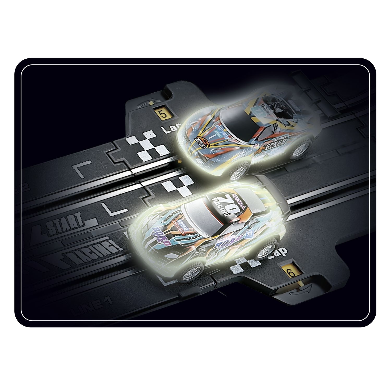 Adrenaline flash highway - pista automobili rc 1:43 con luci - MOTOR & CO R/C