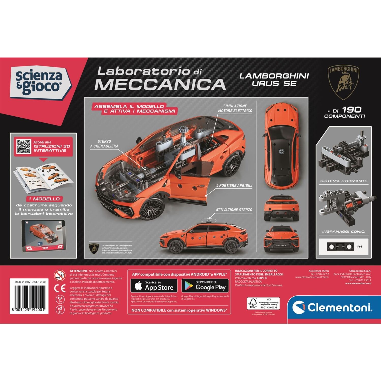 Clementoni - lamborghini urus - 19400 - CLEMENTONI