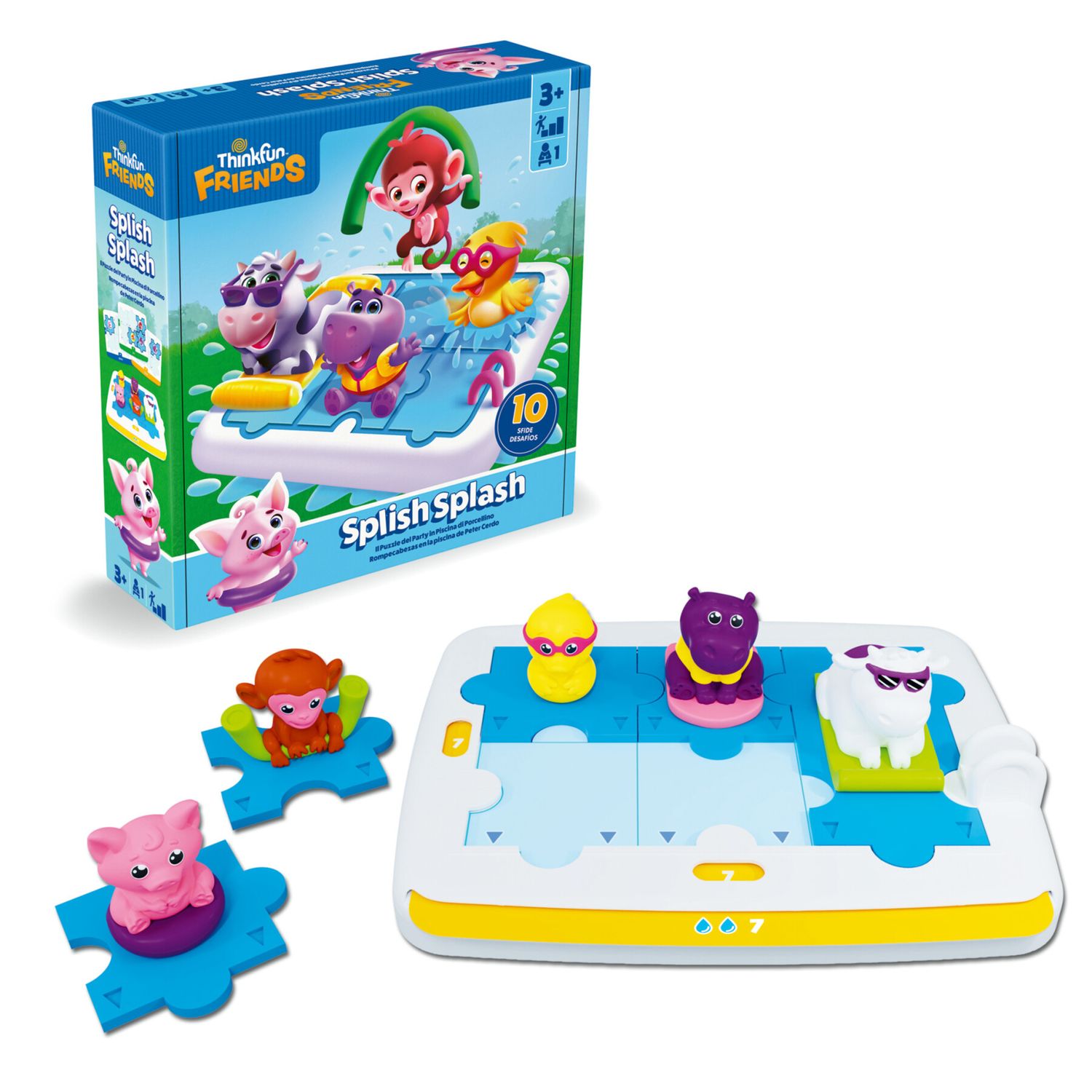 Thinkfun 76657 - friends splish splash gioco da tavolo per bambini 3+ - RAVENSBURGER